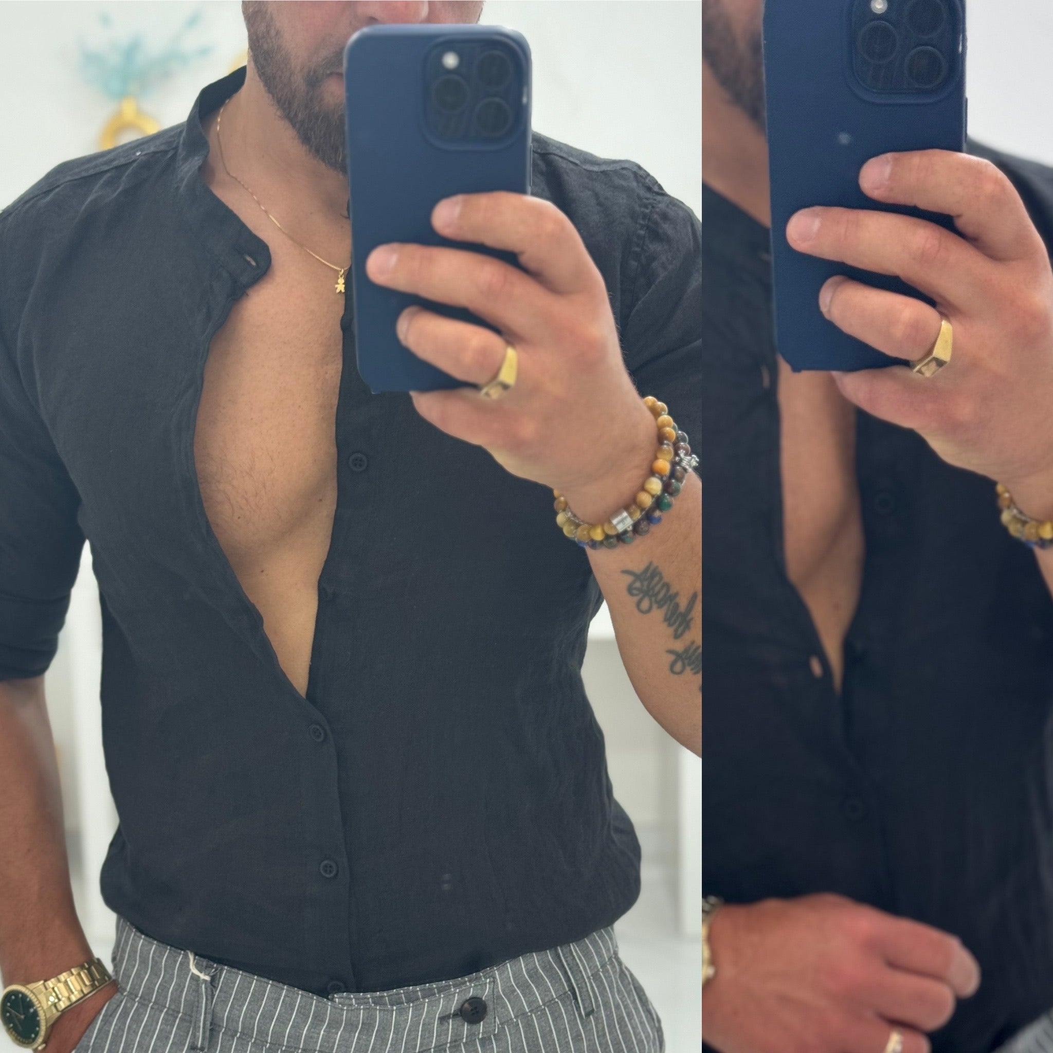 Camicia in Lino coreana Ischia