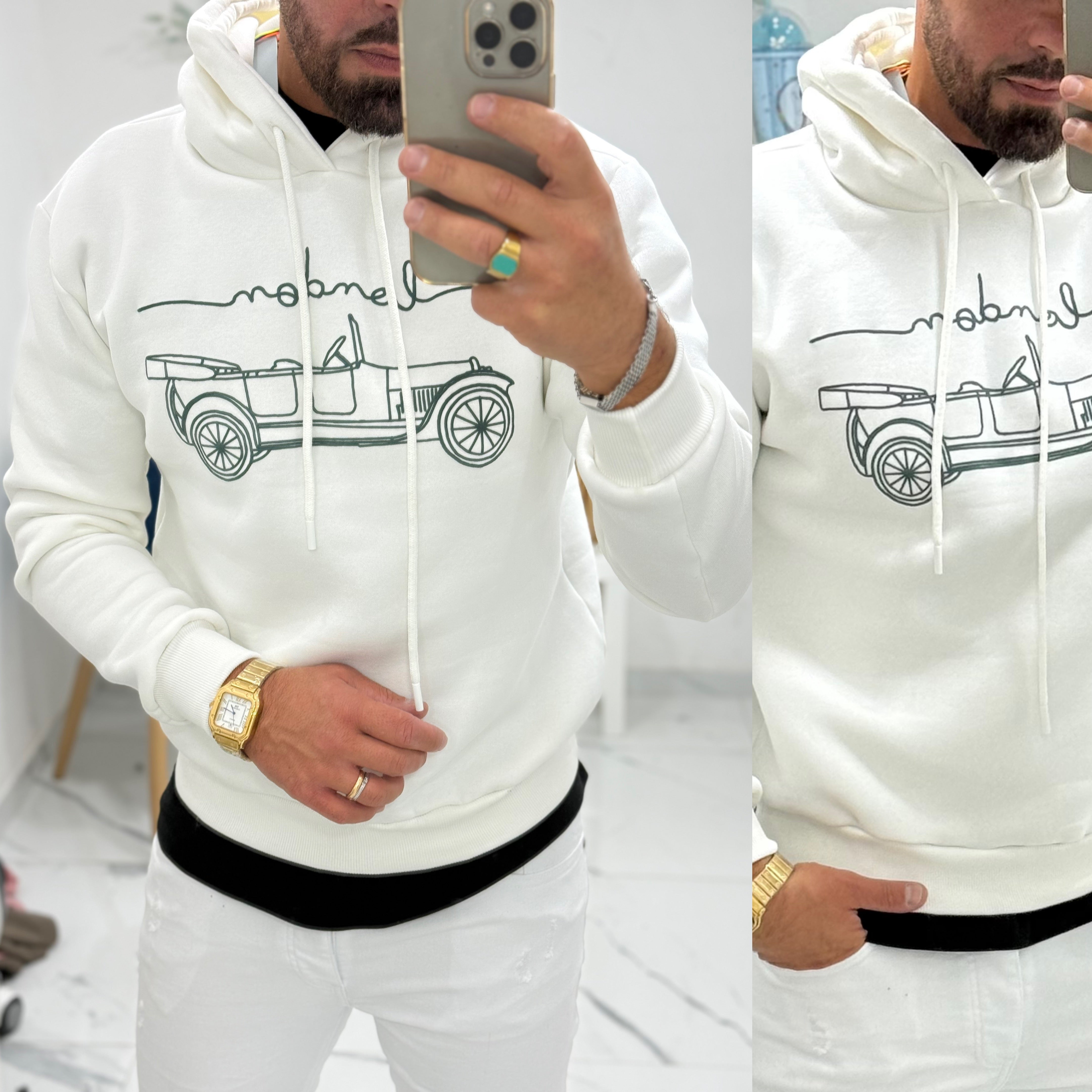 Felpa con cappuccio London