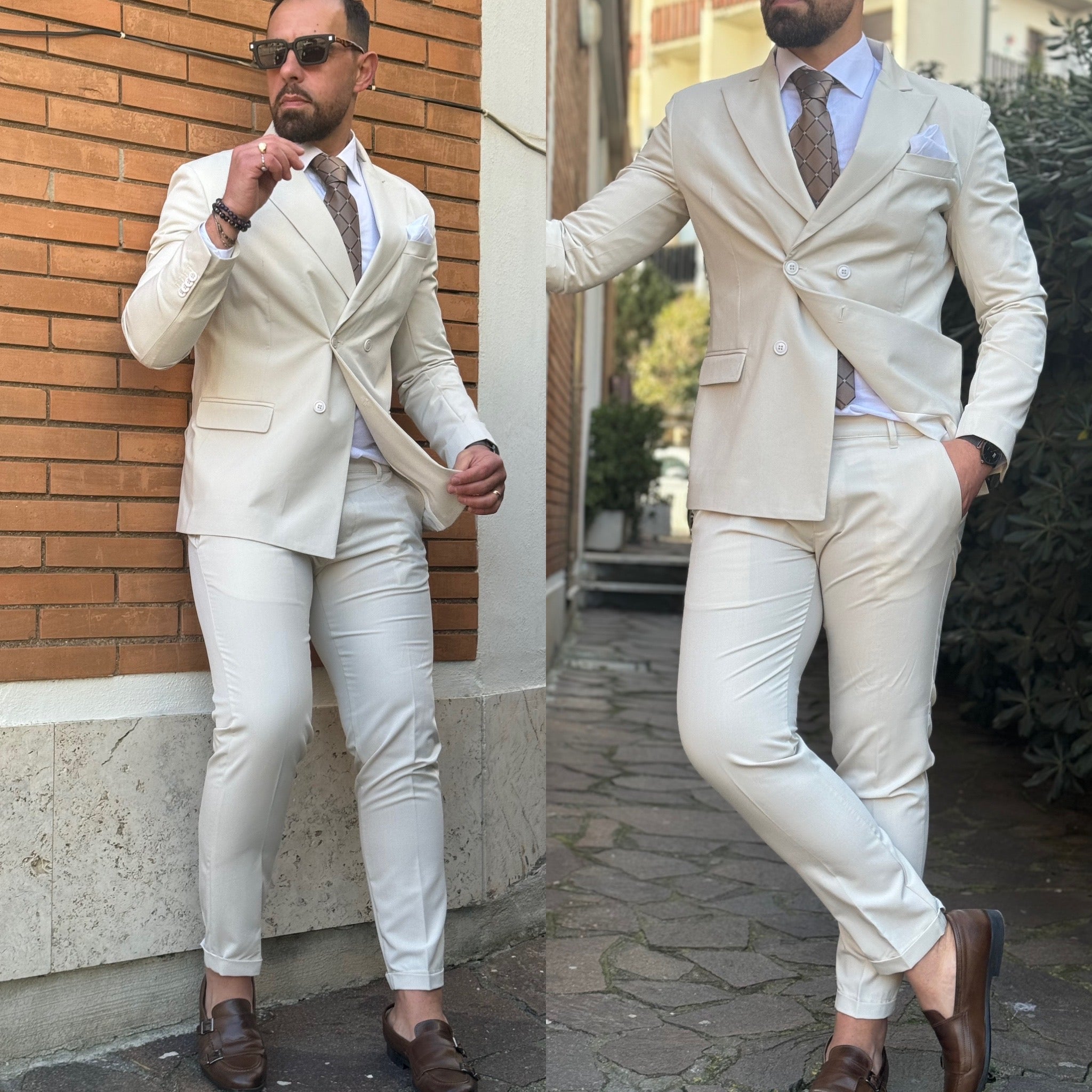 Abito doppiopetto sartoriale Positano