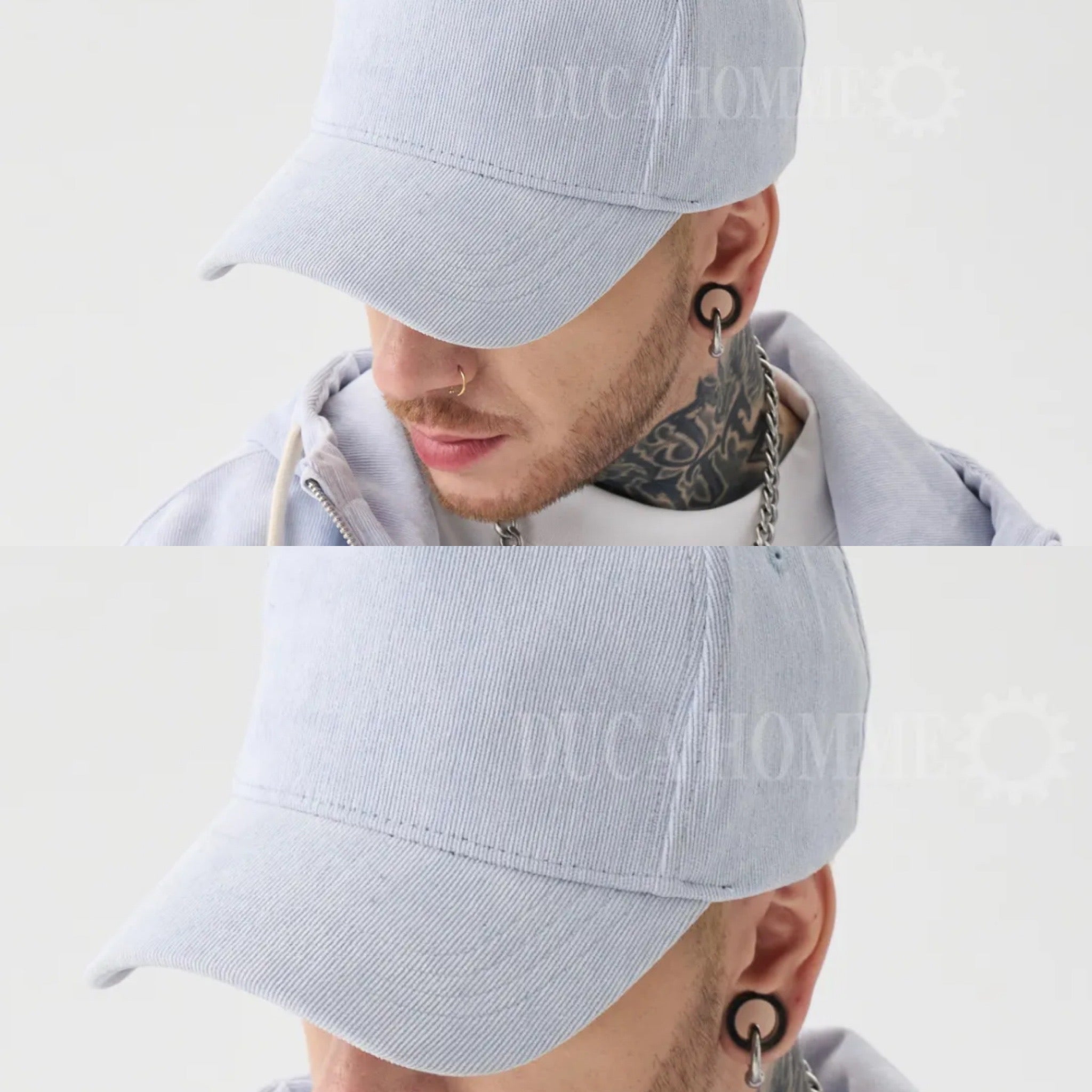 Cappello in vellutino leggero visiera boys