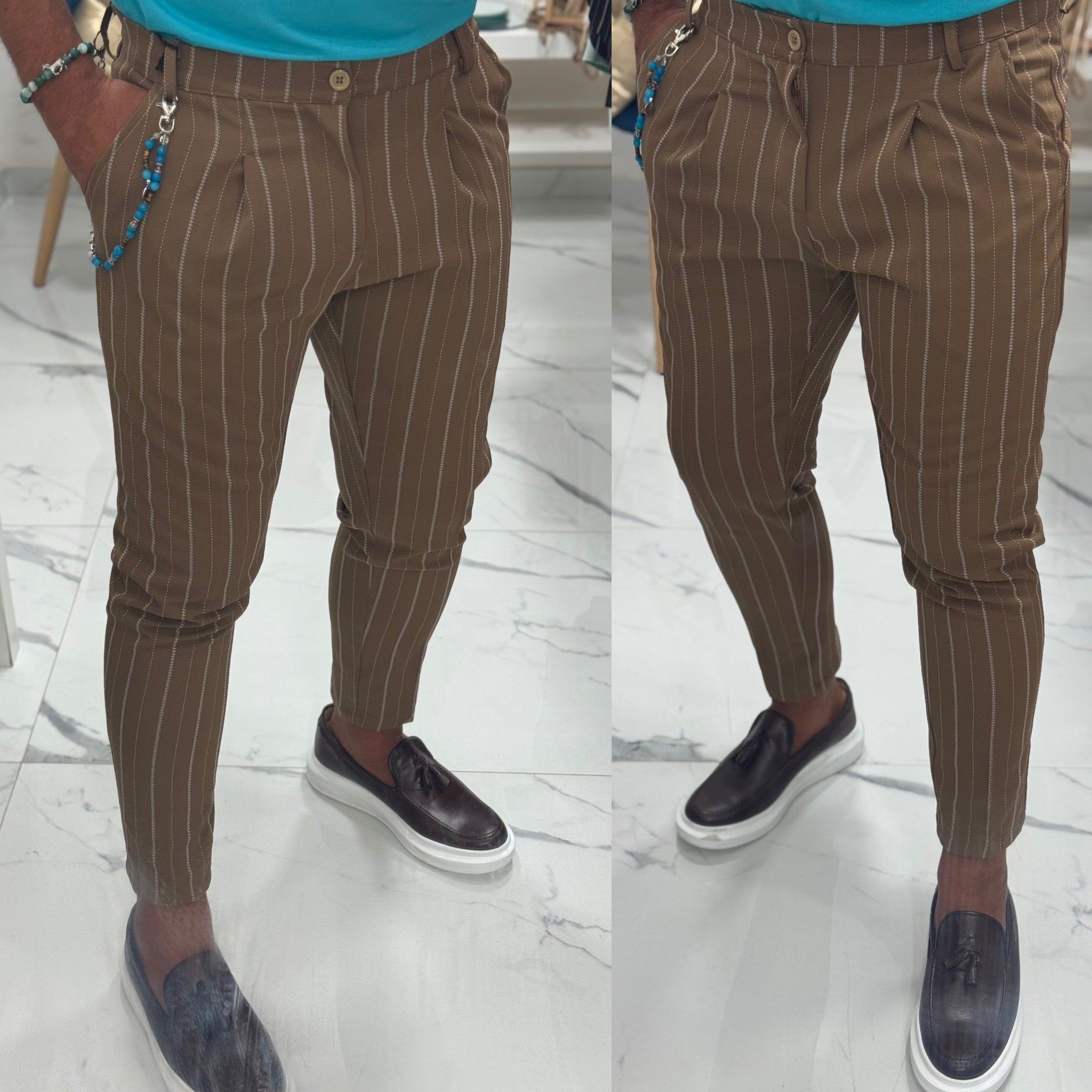 Abito gessato doppiopetto London