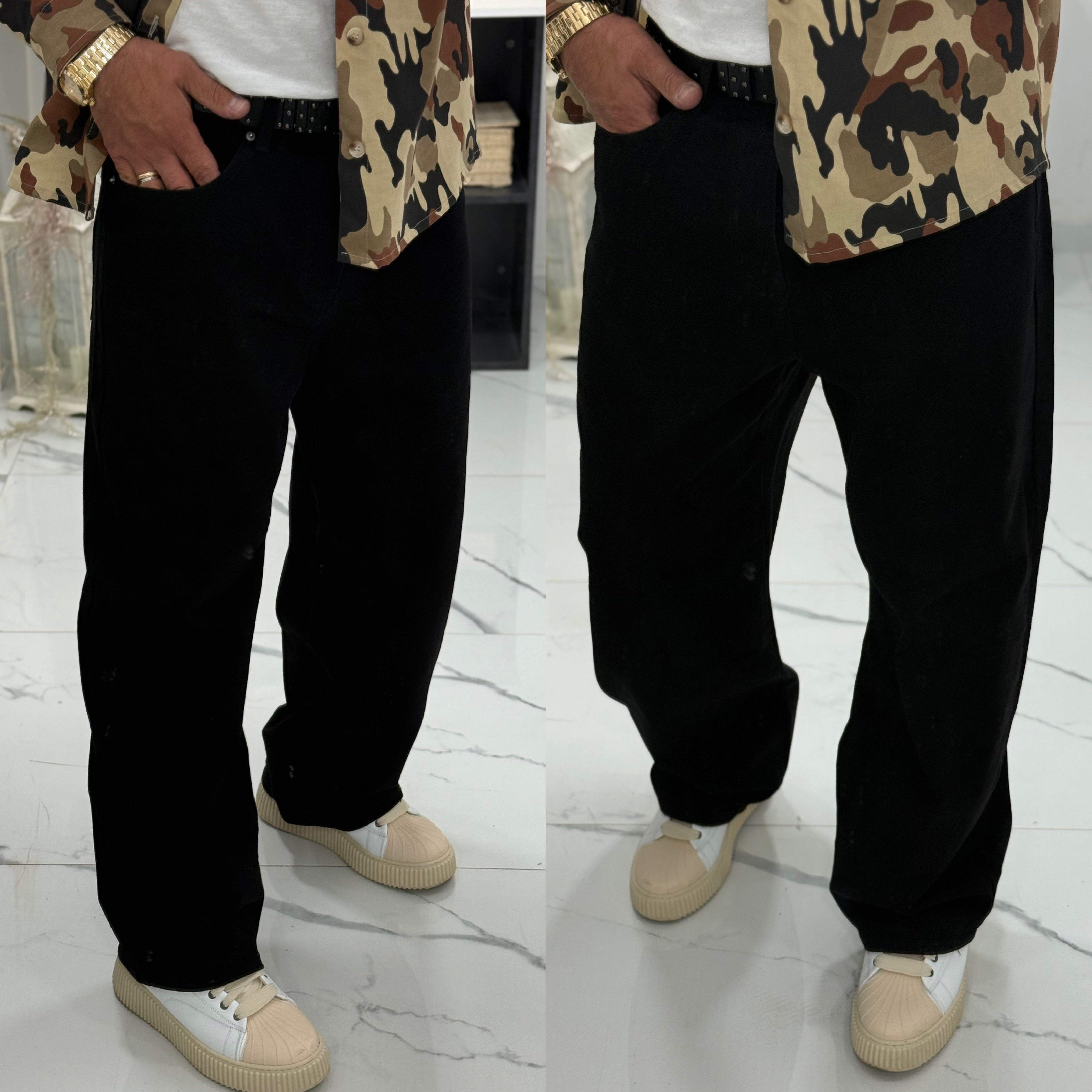 Combo jeans baggie e camicione Military