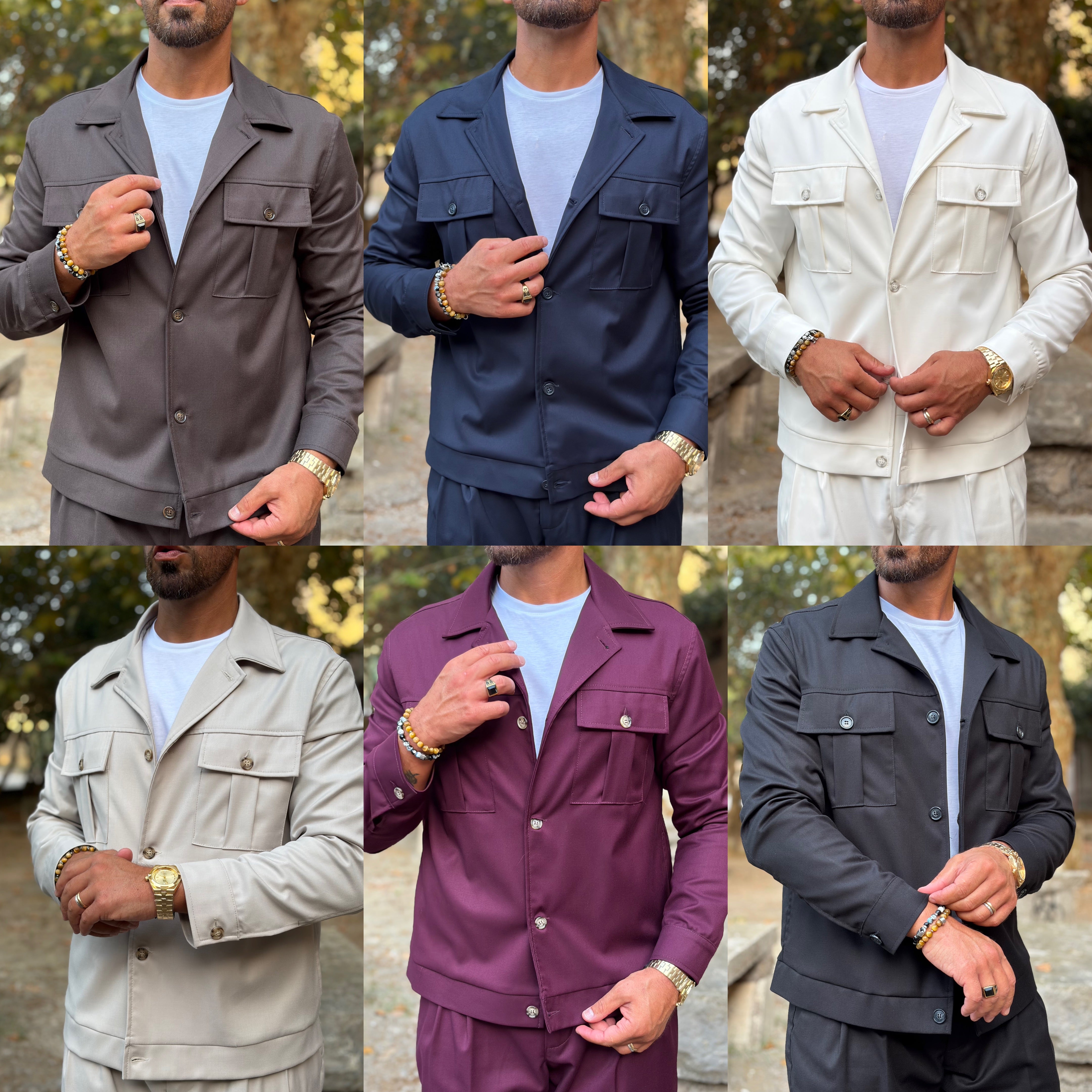 Coordinato sariano limited pantalone vita alta e giacca zaffiro