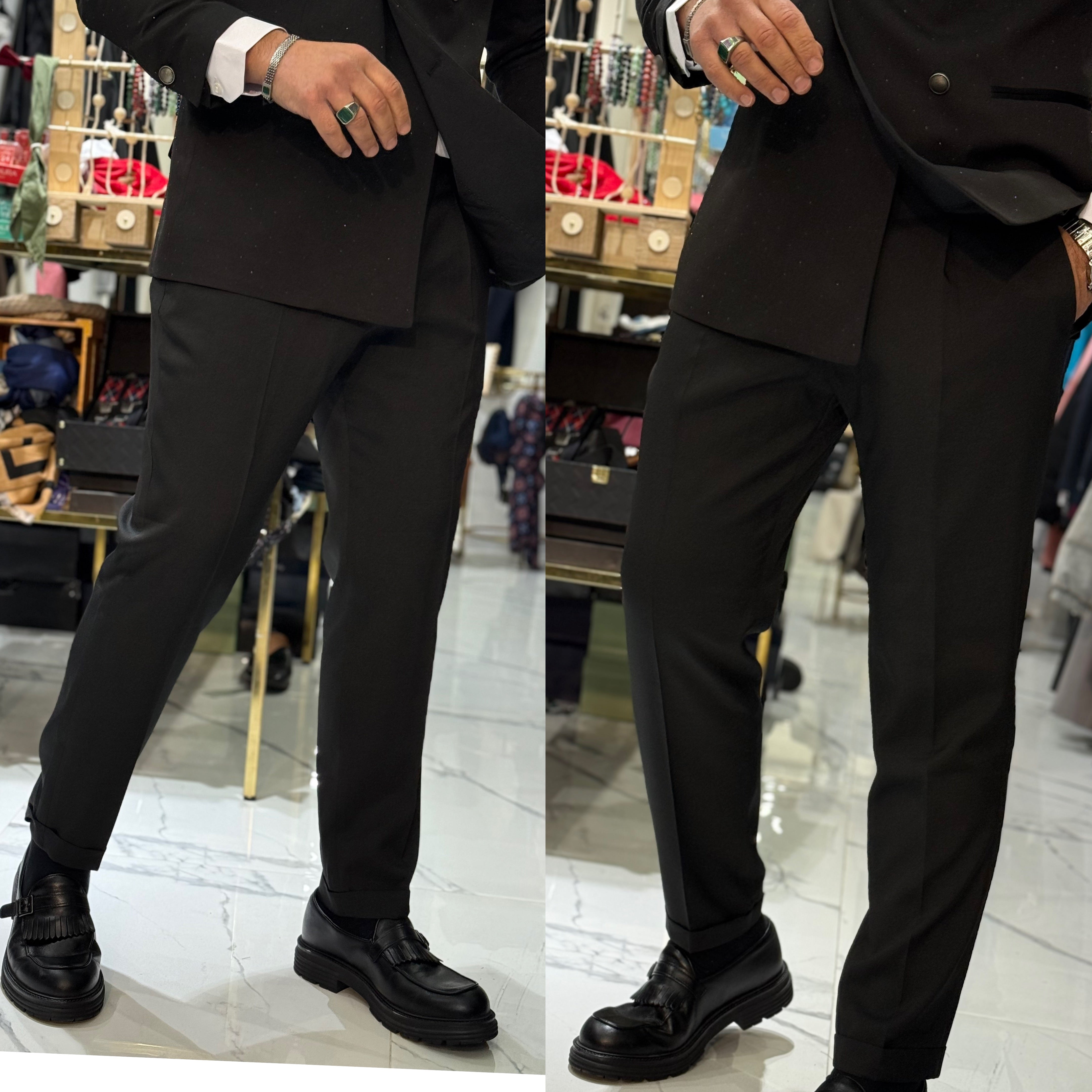 Abito giacca con strass e pantalone Diamond
