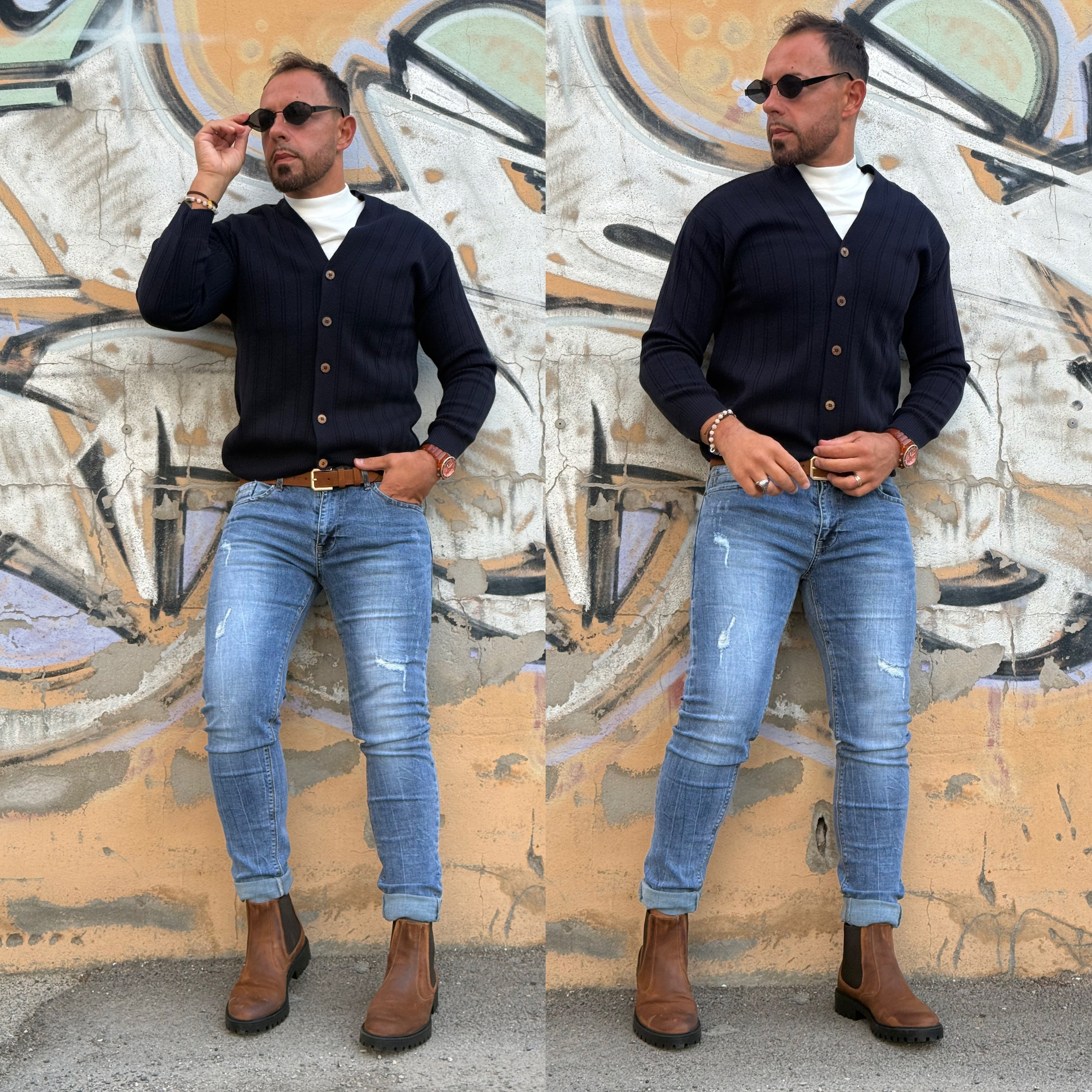 Cardigan a costine blacksunday