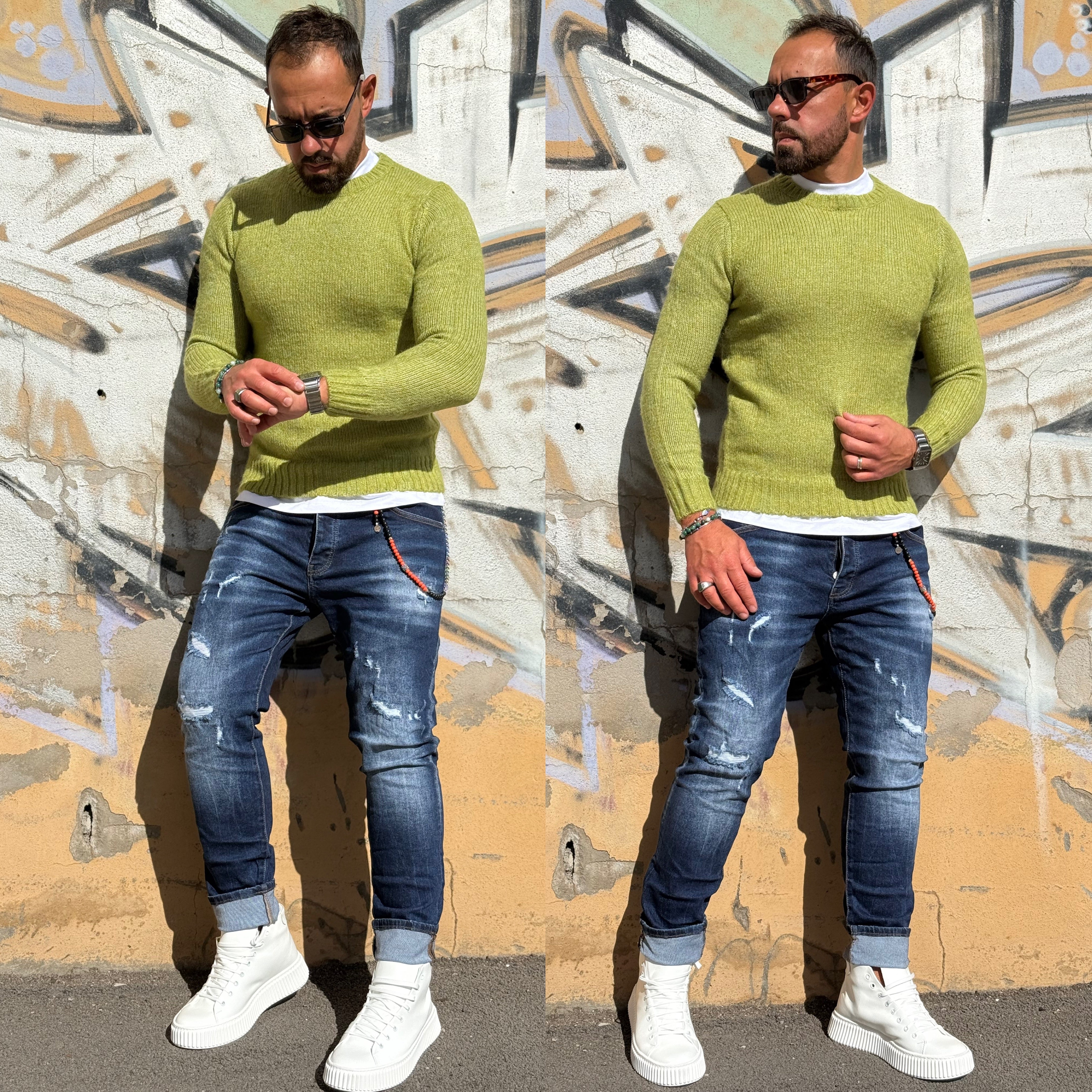 Maglione morbidissimo girocollo overd