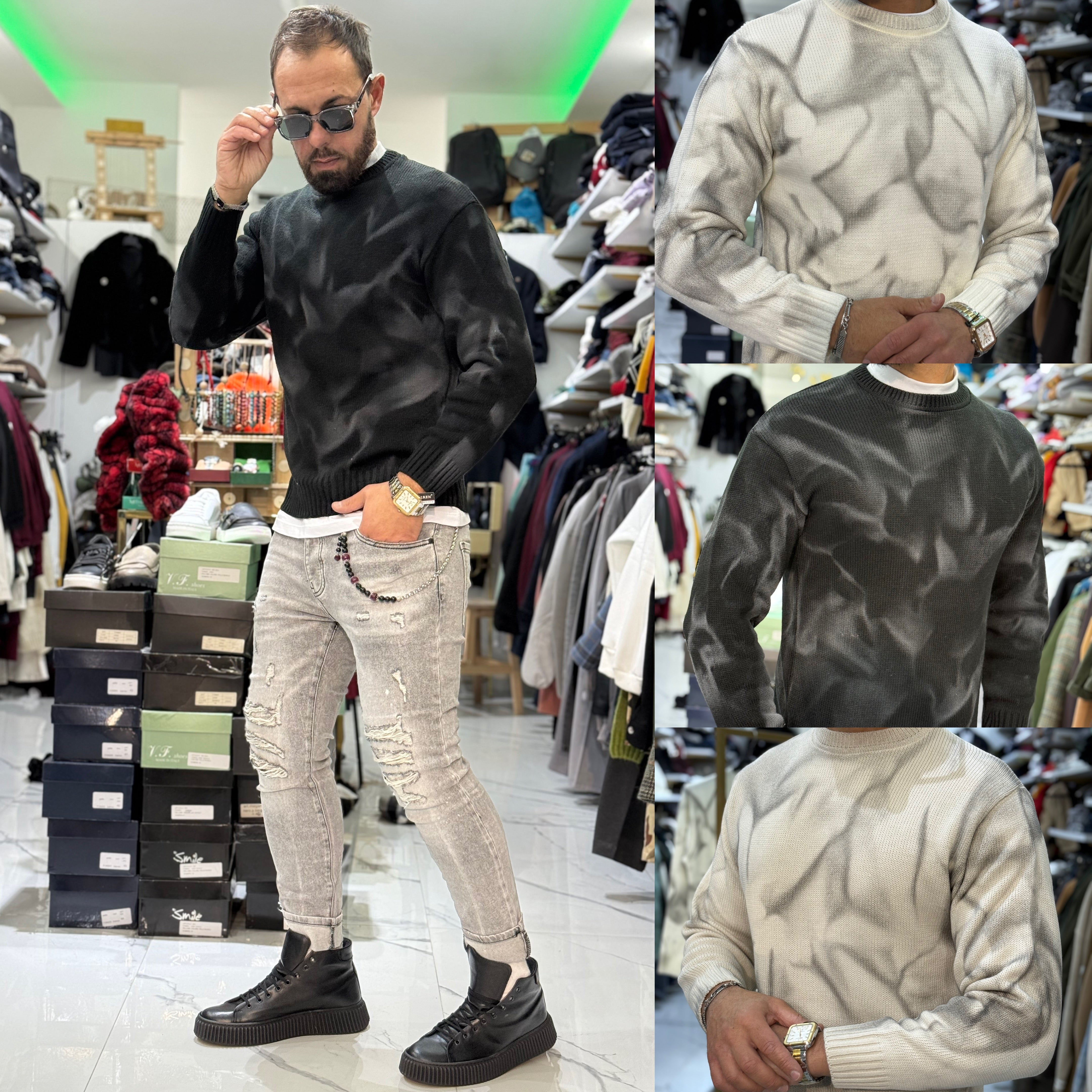 Maglione sfumato slim Italy