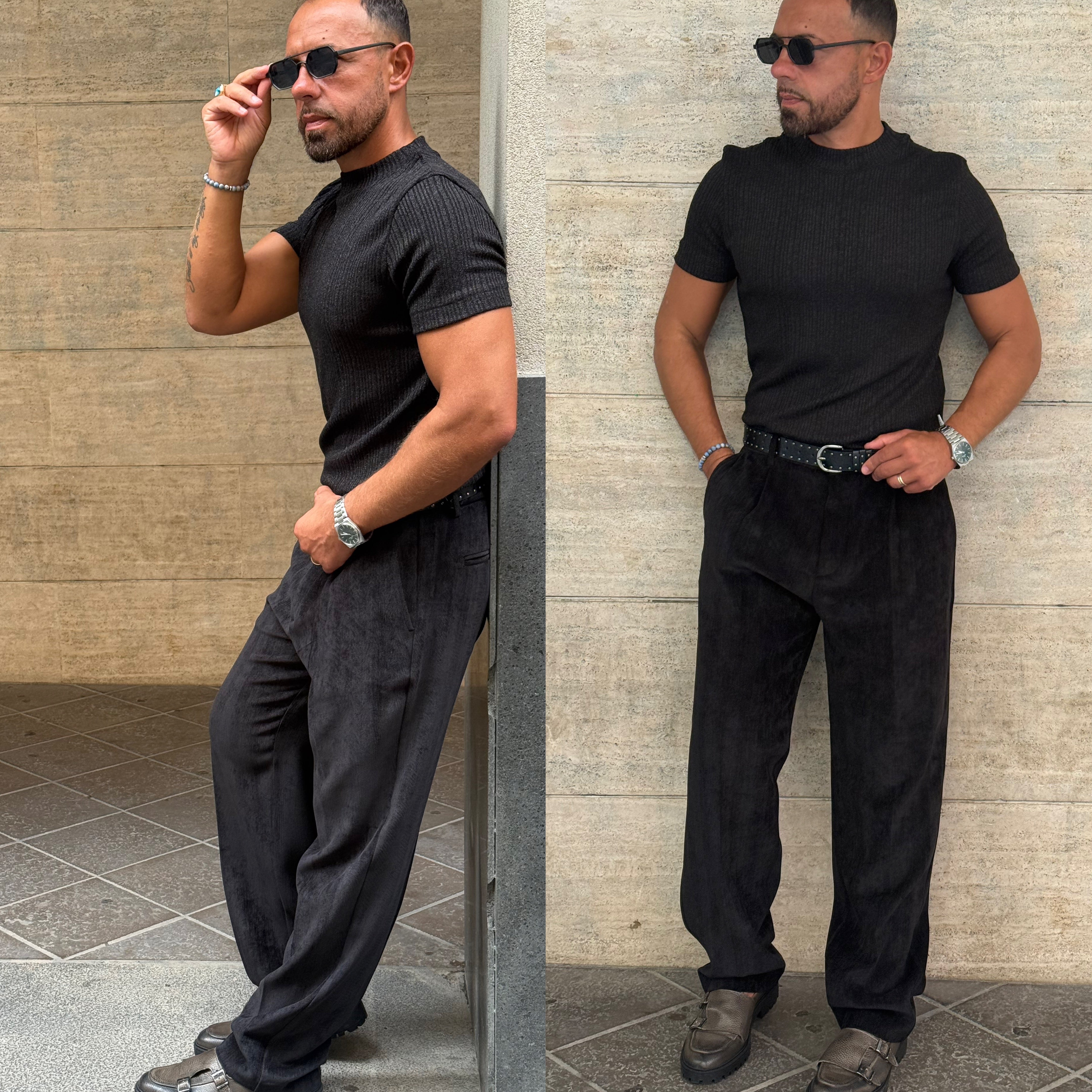 T-shirt laminata maglione Mezzocollo Overd