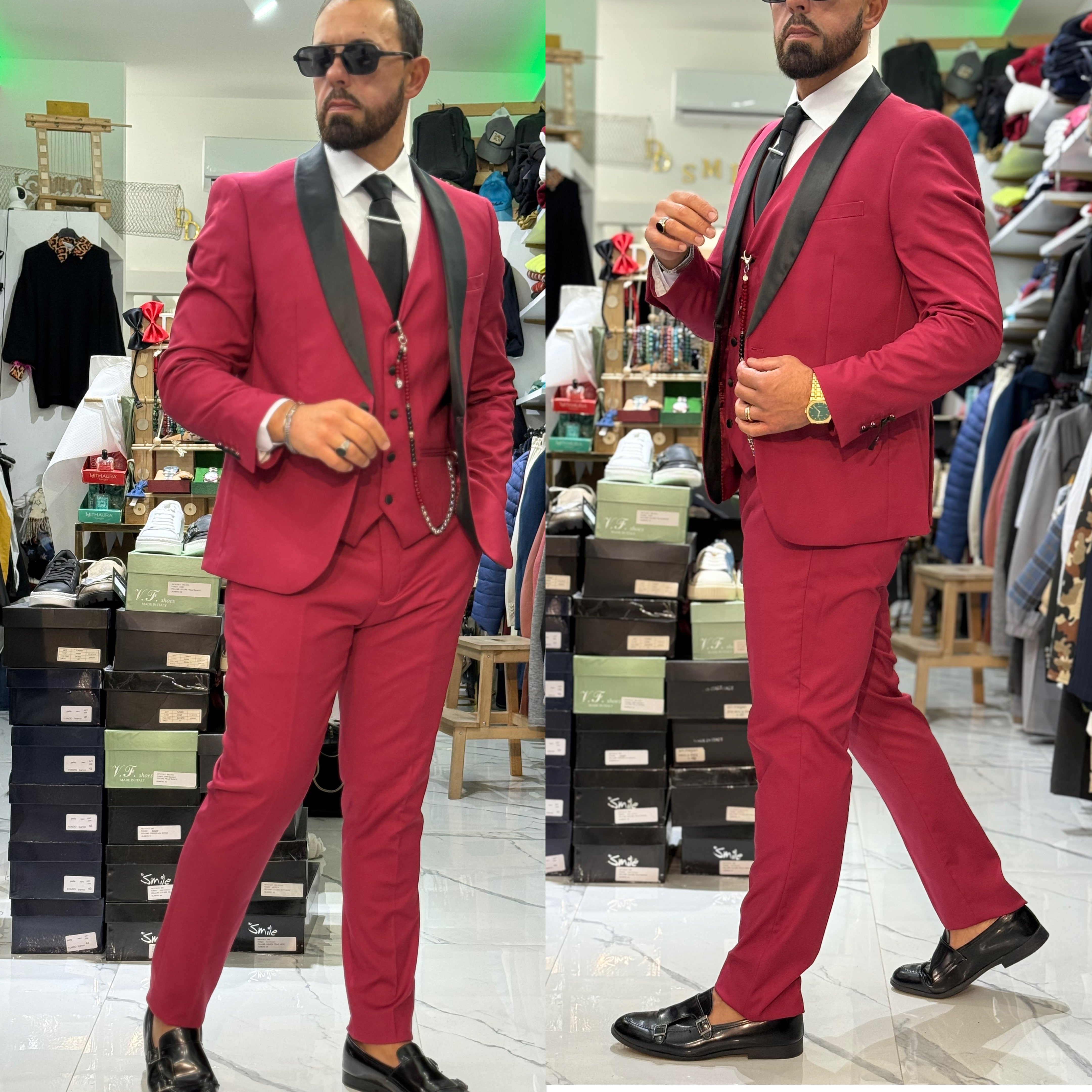 Abito smoking giacca gilet e pantalone Florence