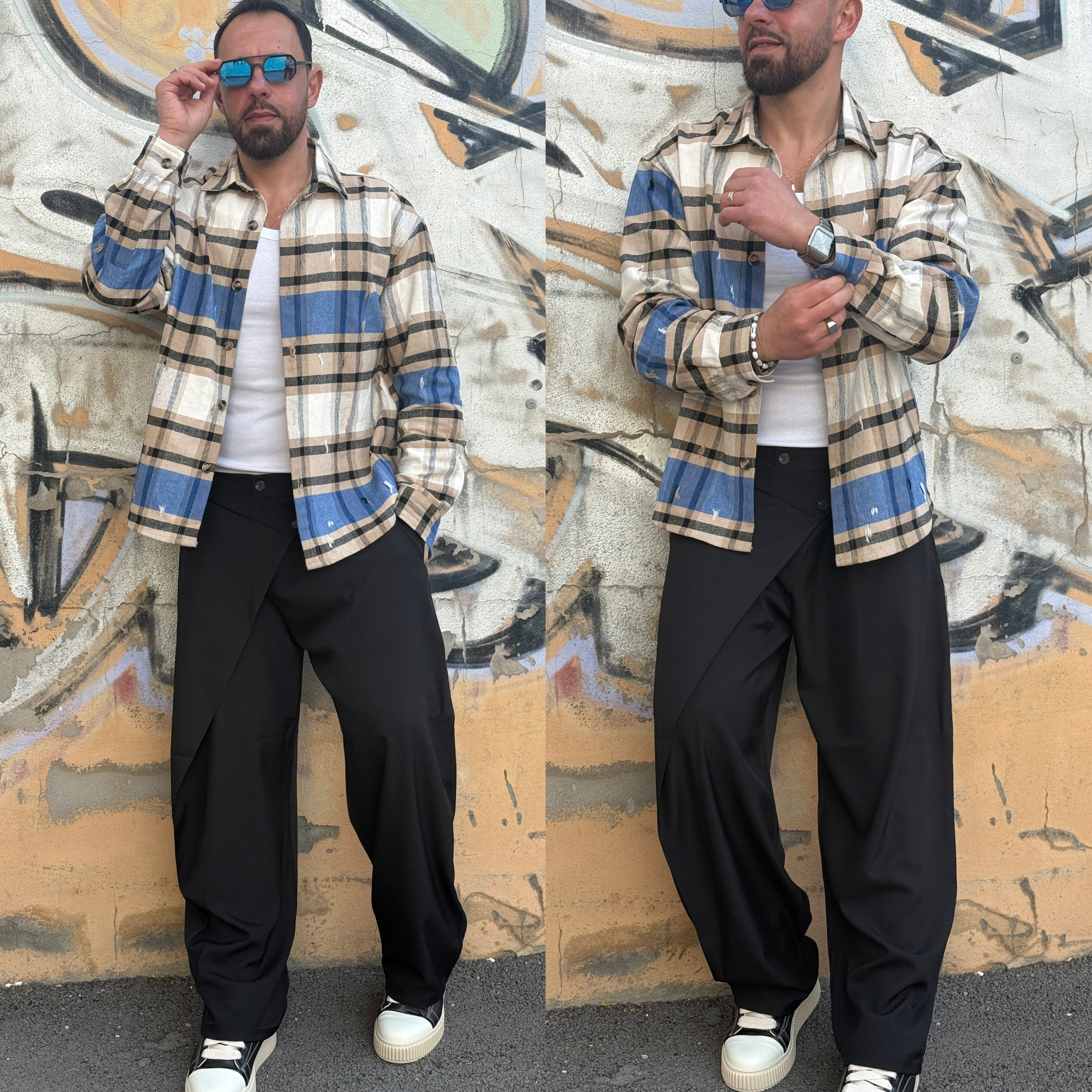 Camicia quadri cotone Madrid