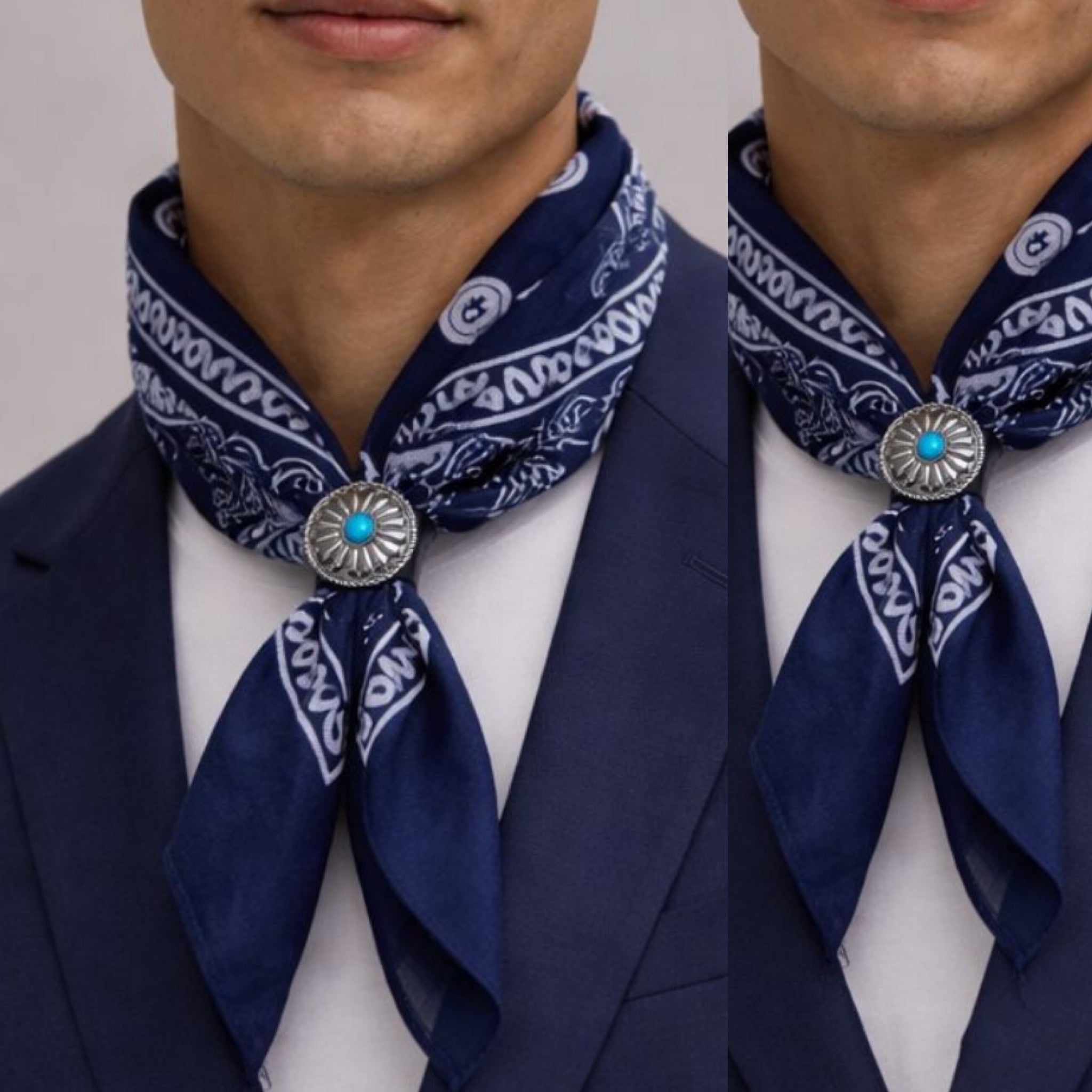 Foulard bandana con accessorio exclusive