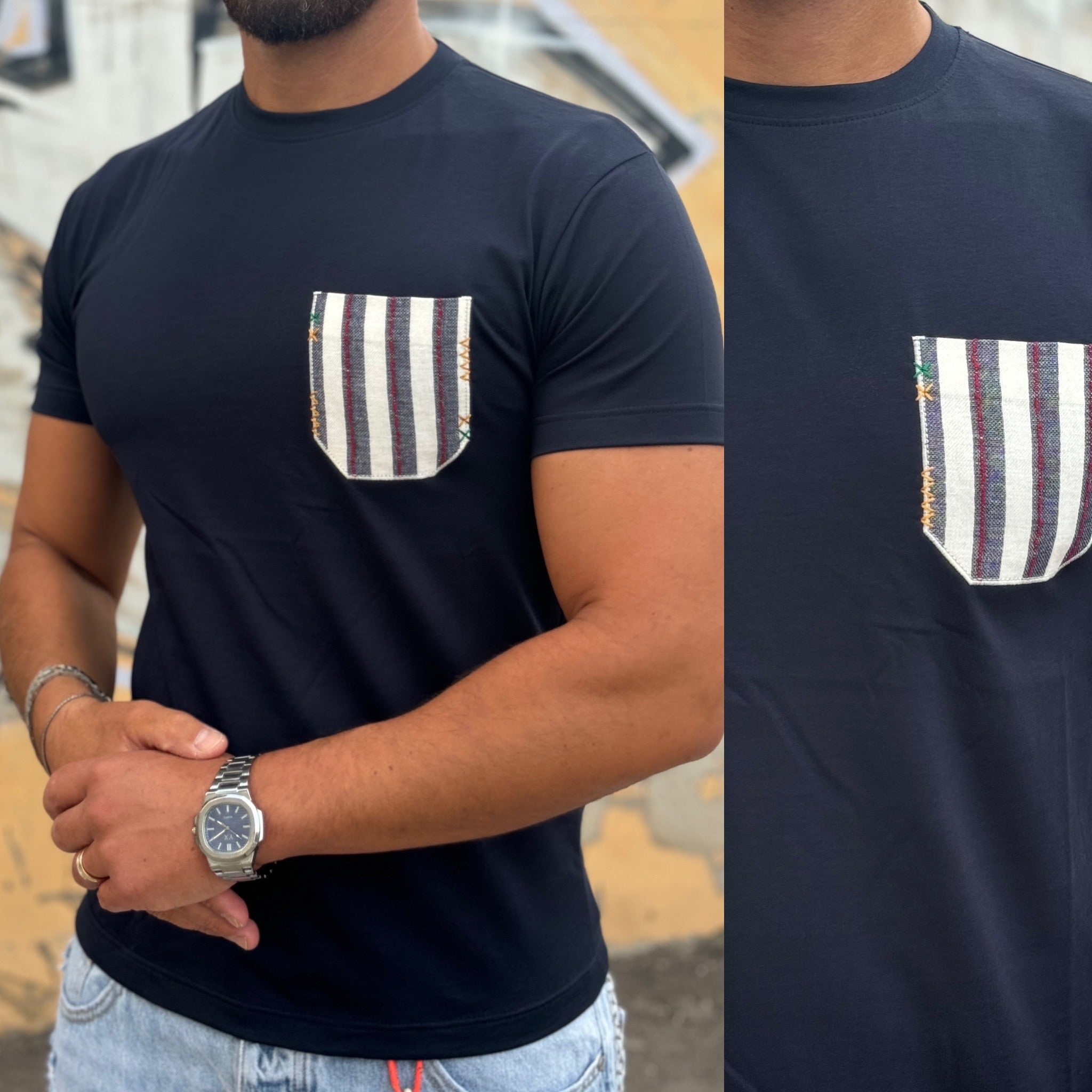 T-SHIRT con taschino blacksunday