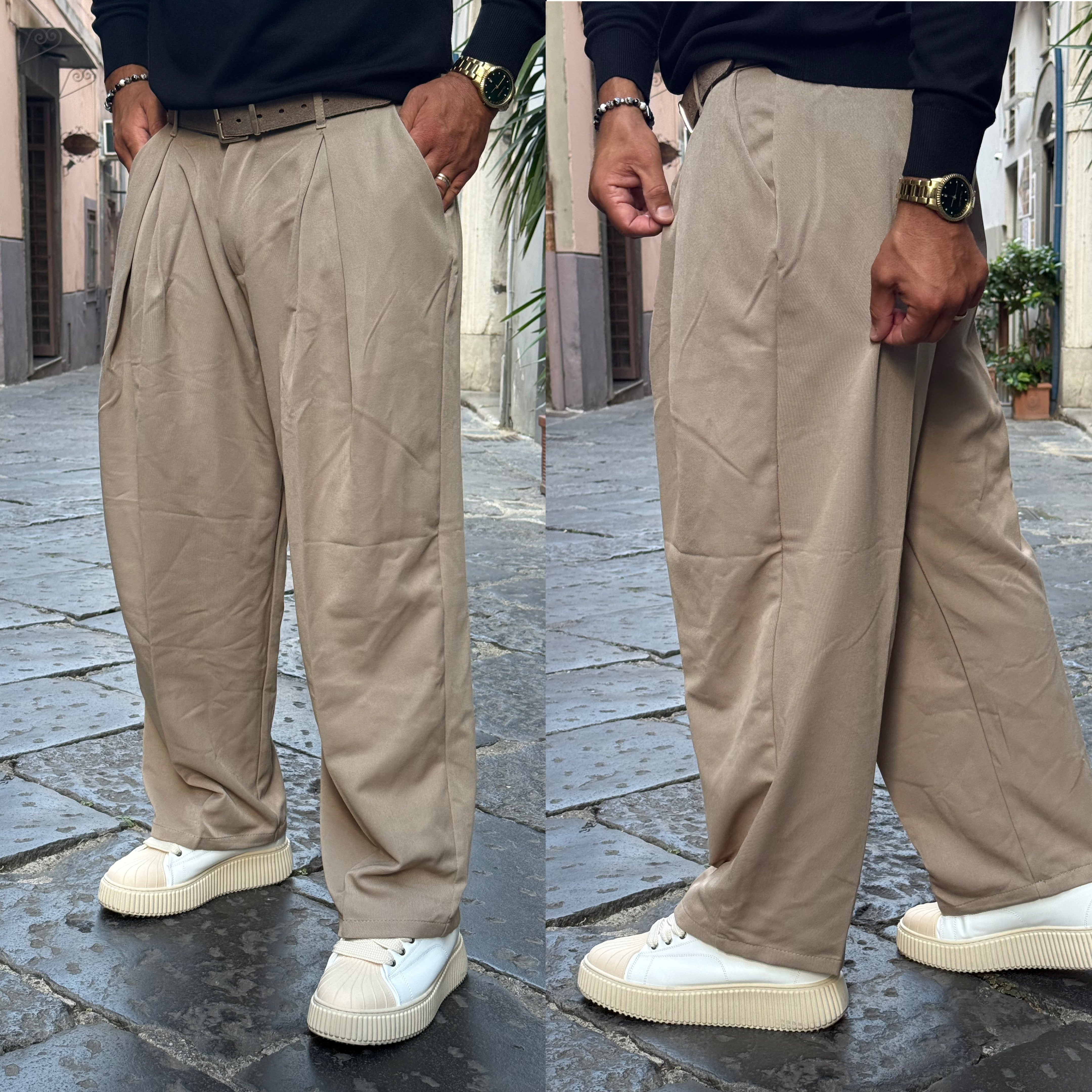 Pantalone baggie duca Homme