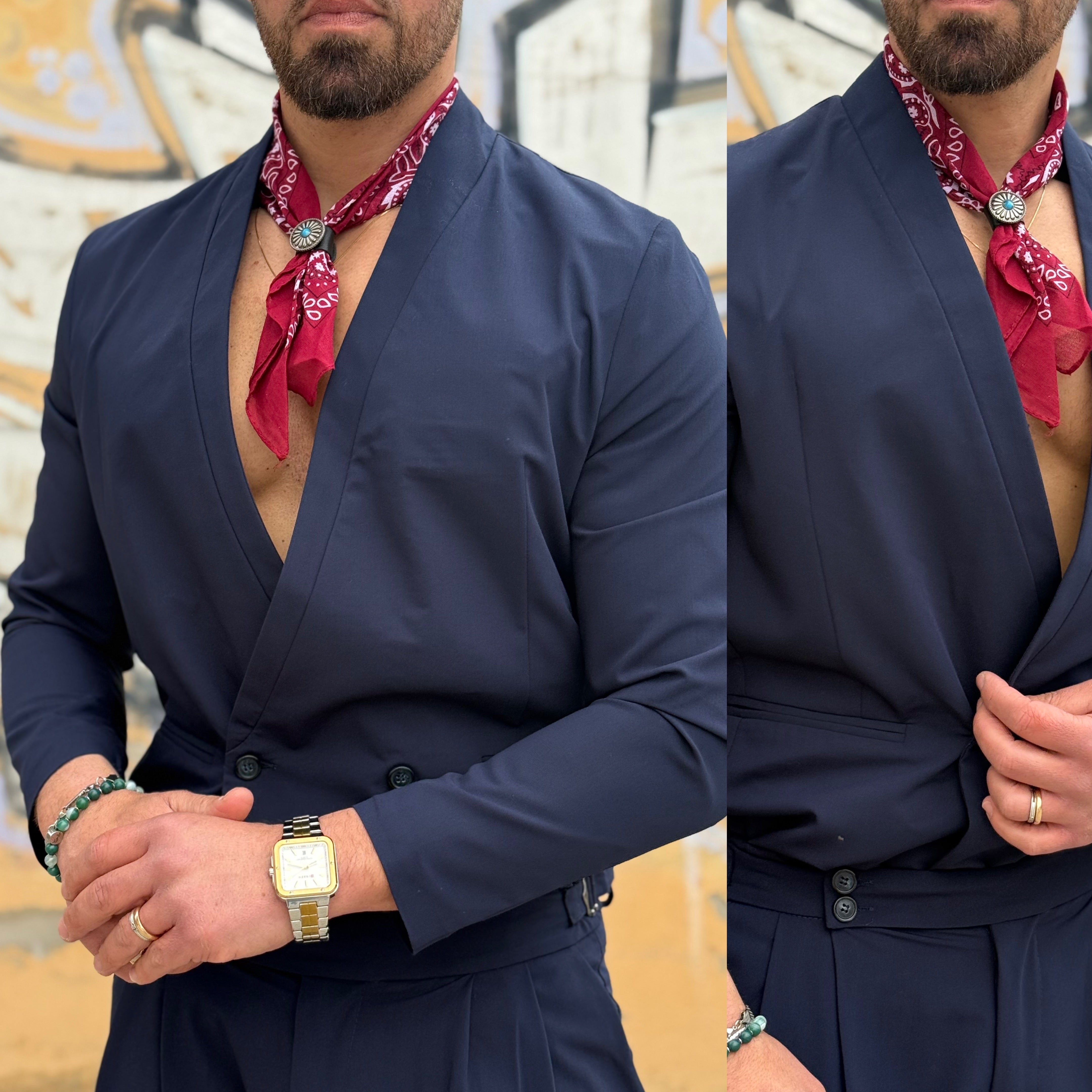 Abito suite coreano giacca e pantalone luxury