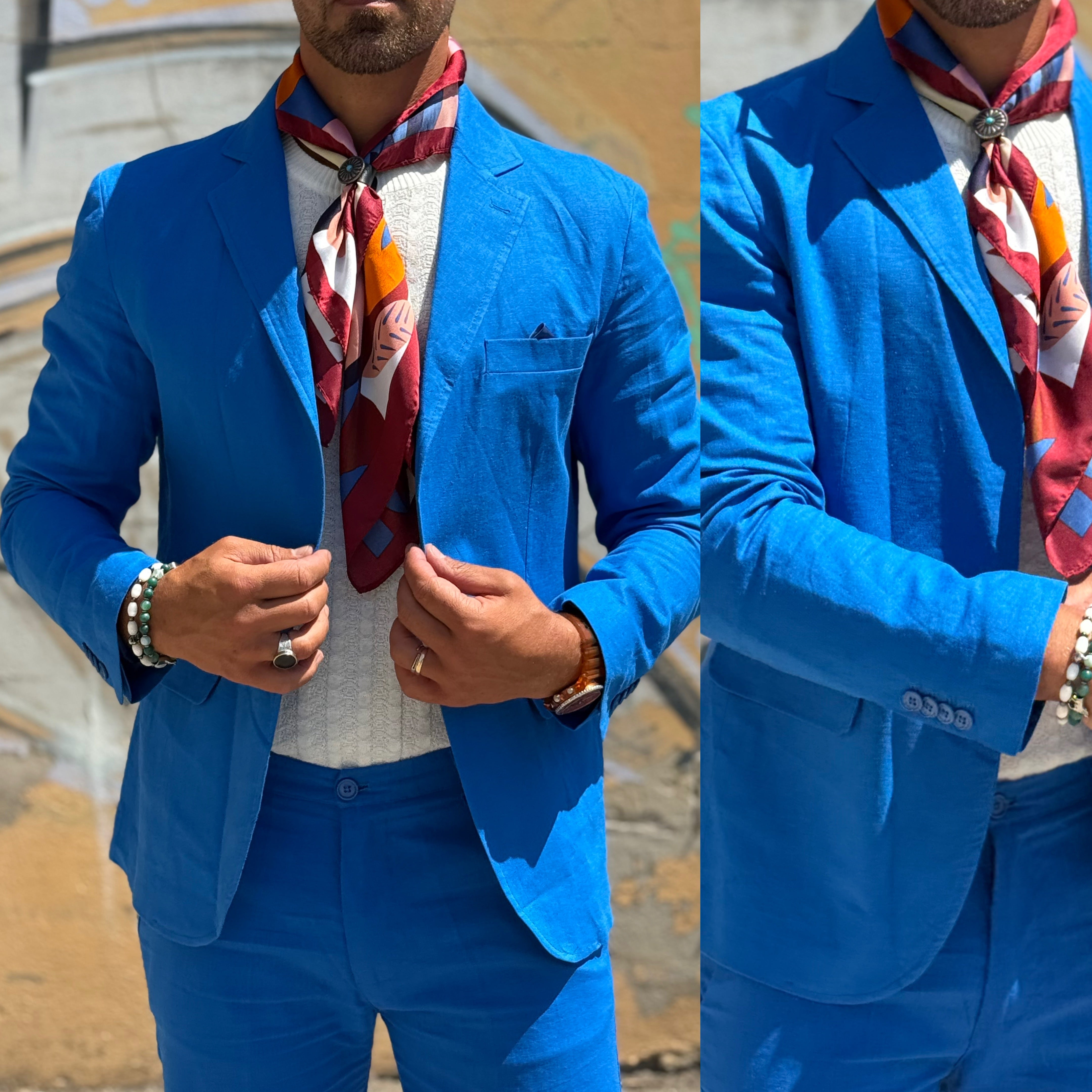 Abito Monopetto in lino Slim ficko