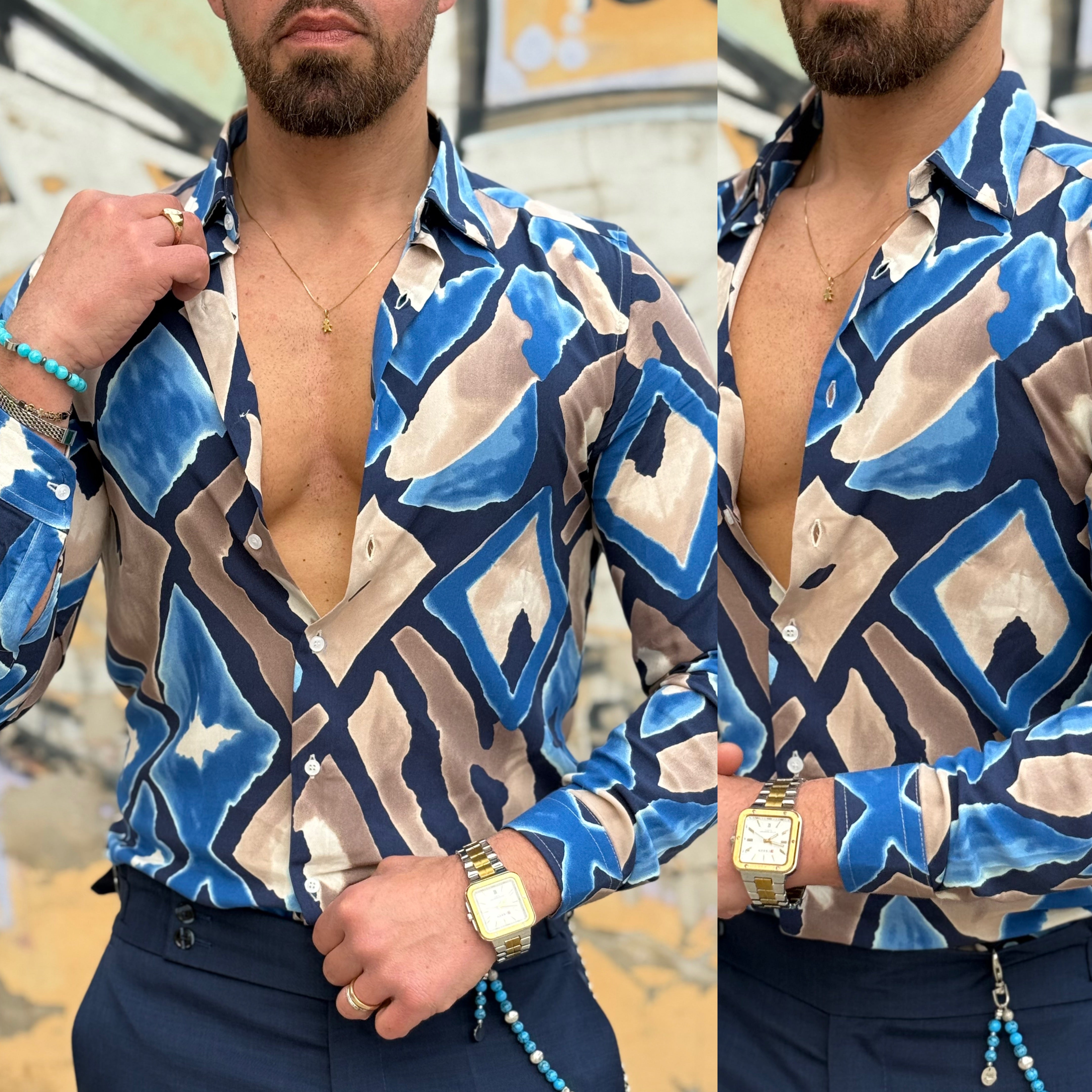 Combo camicia e pantalone gurka coordinato ocean