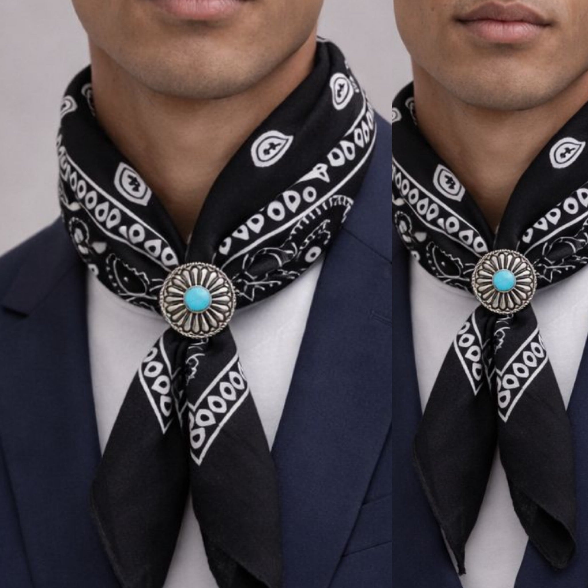 Foulard bandana con accessorio exclusive