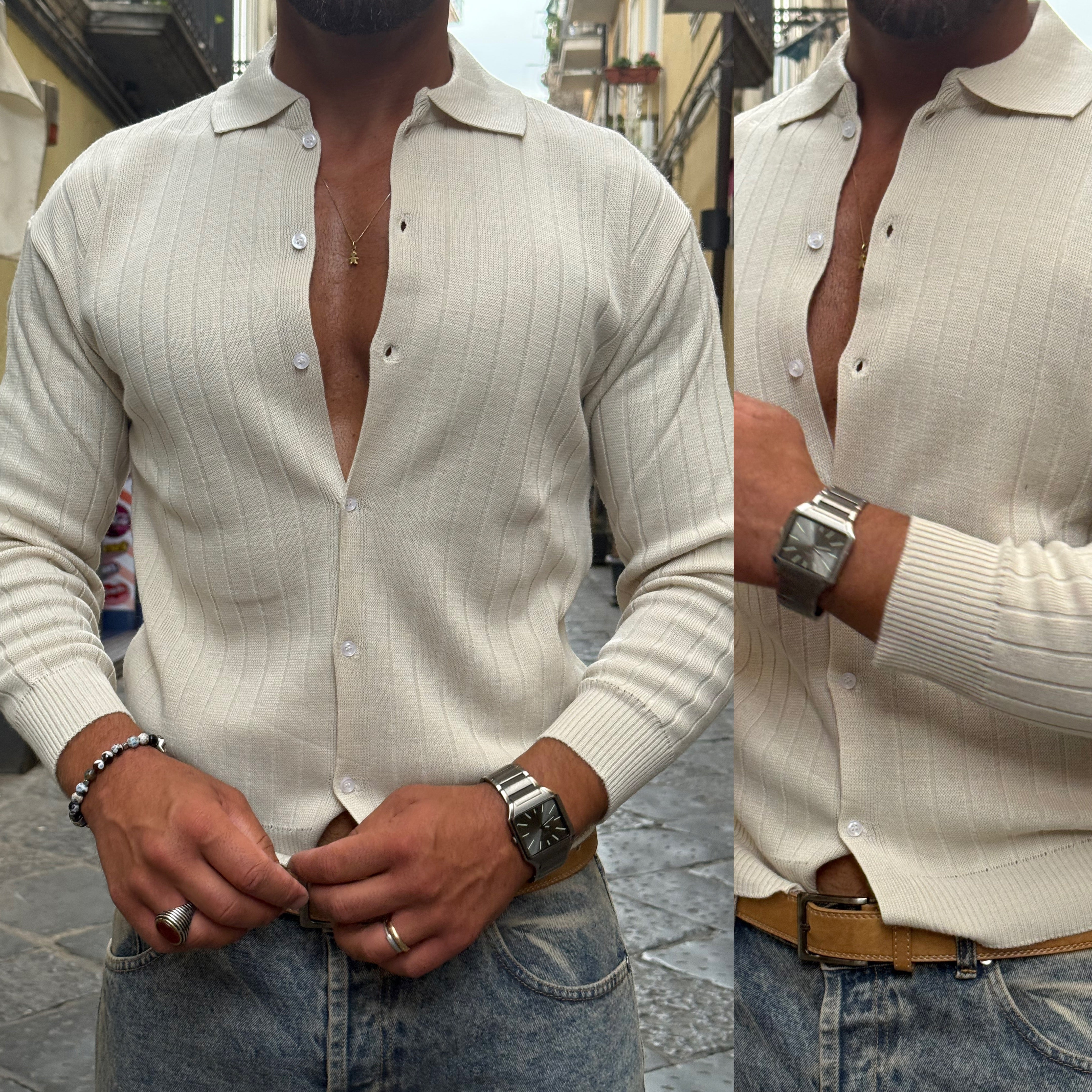 Cardigan collo polo blacksunday