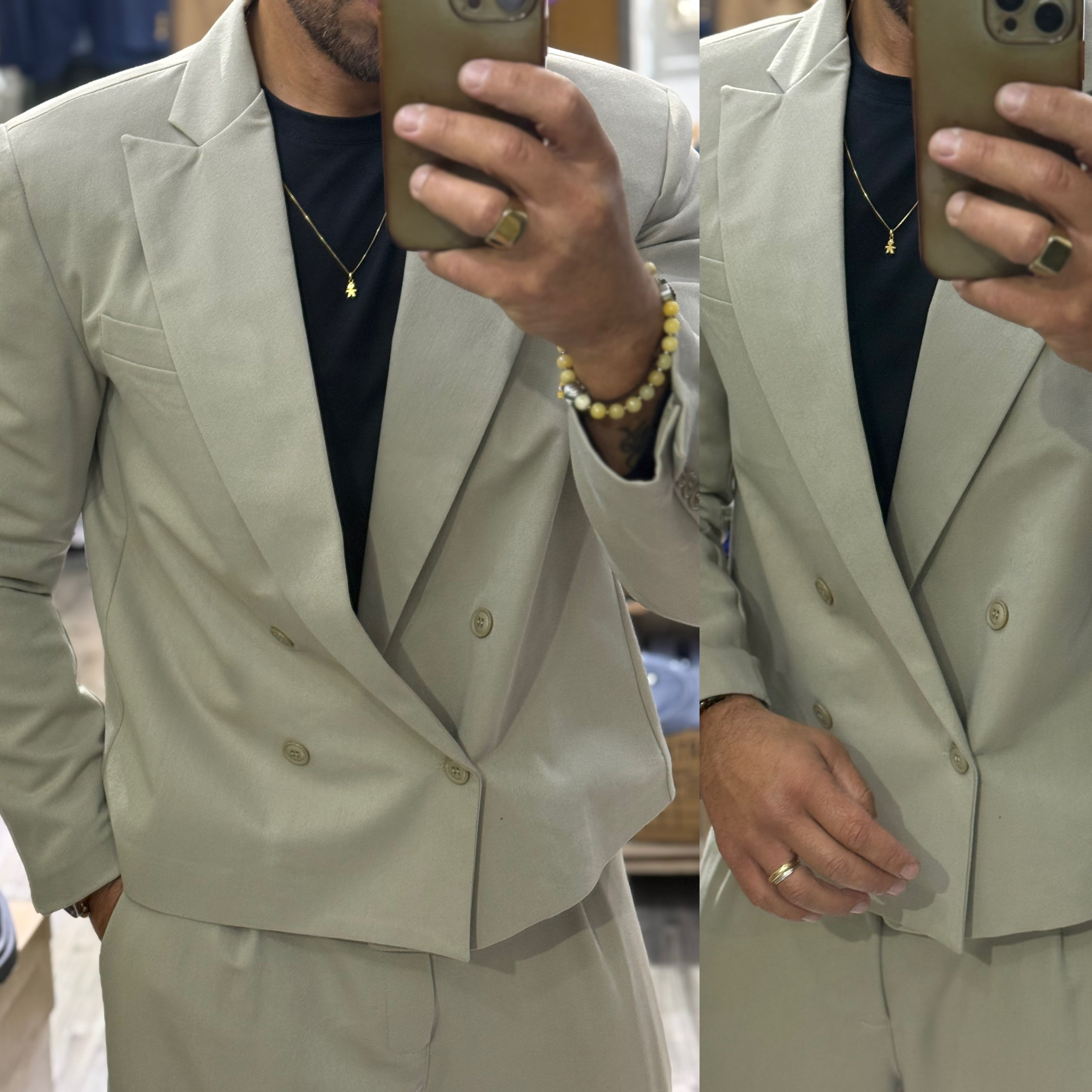 Abito cropped giacca e pantalone Ddsmile