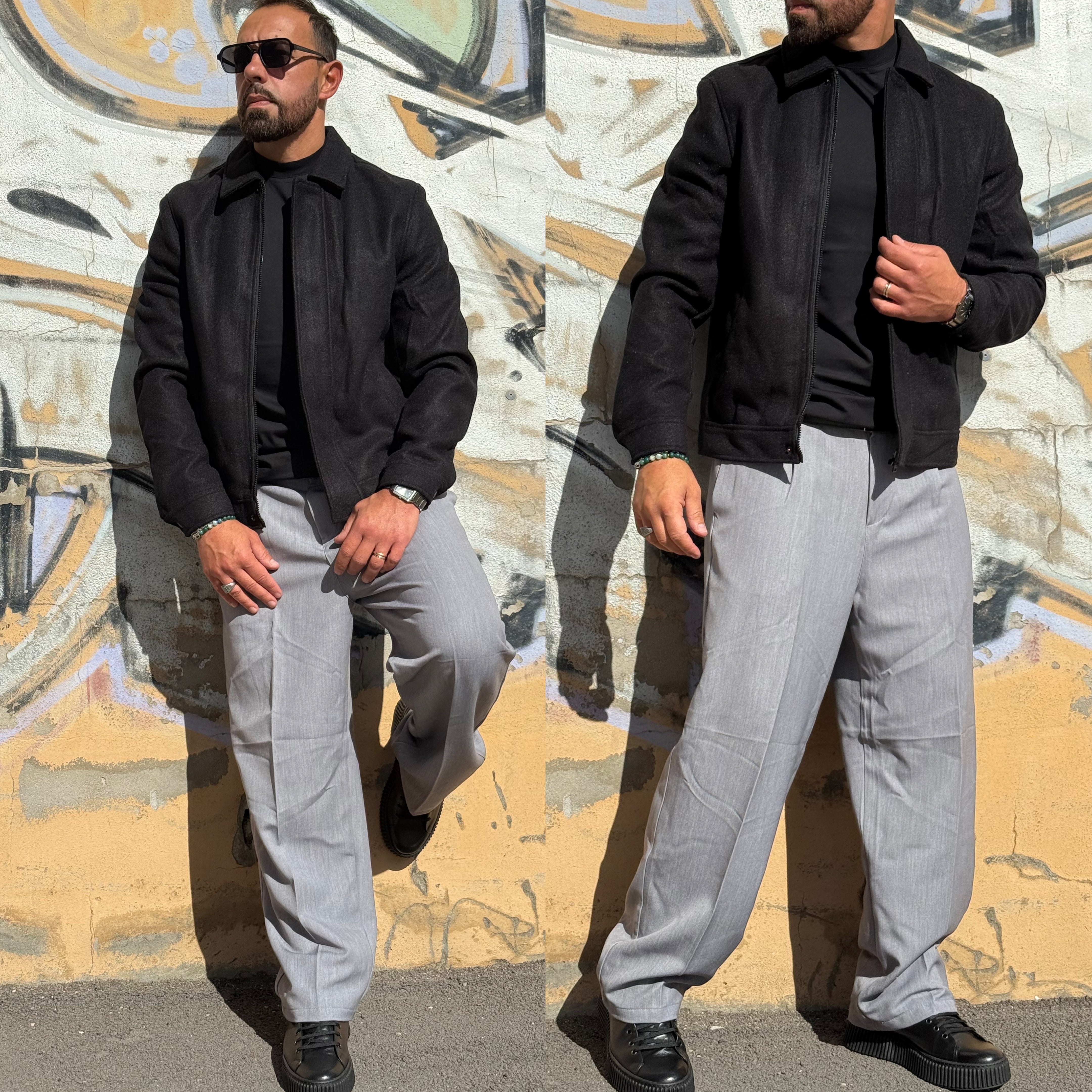 Giubbino zip collo francese Bruxelles