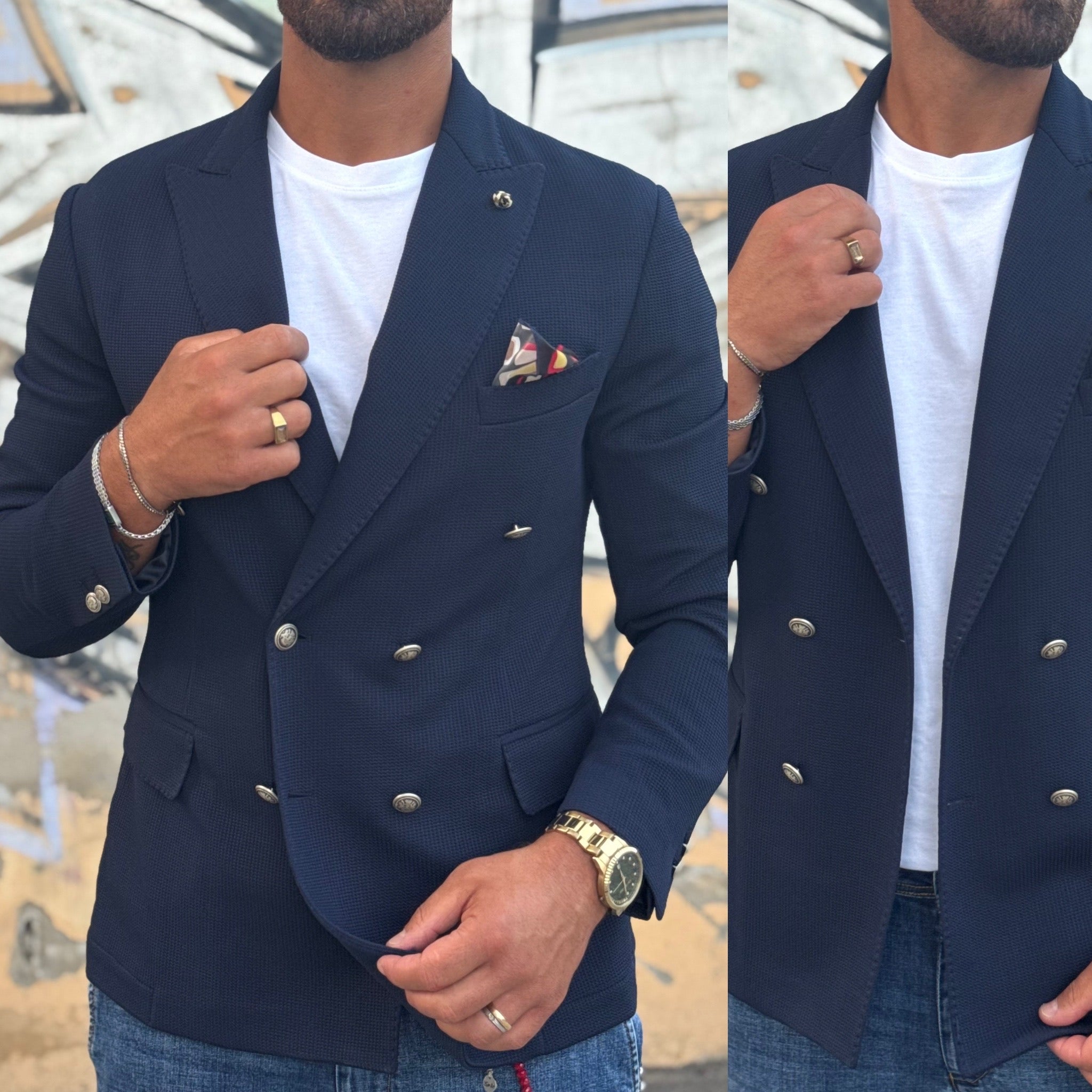 Giacca sartoriale doppiopetto Magic