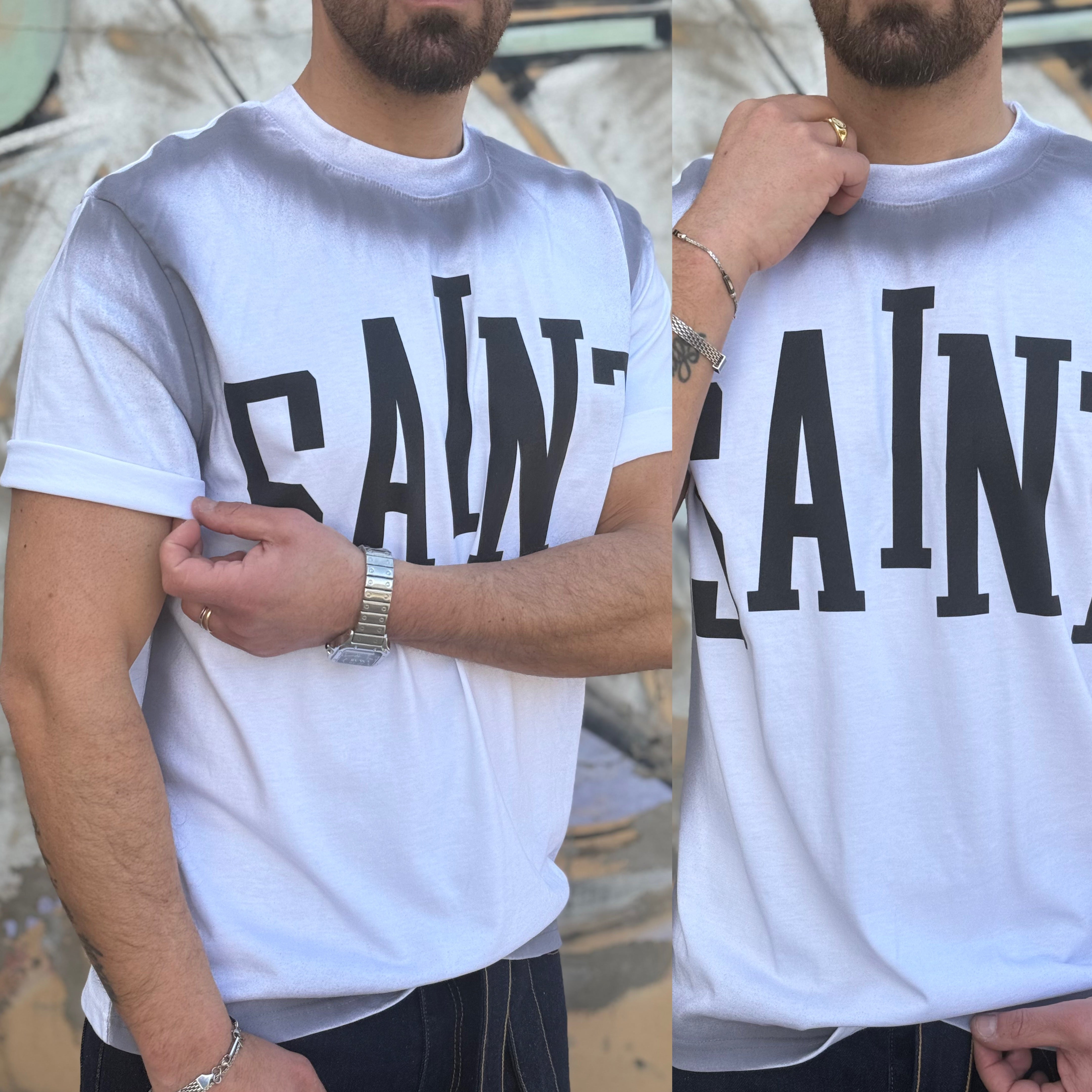 T-shirt in cotone Saint brand