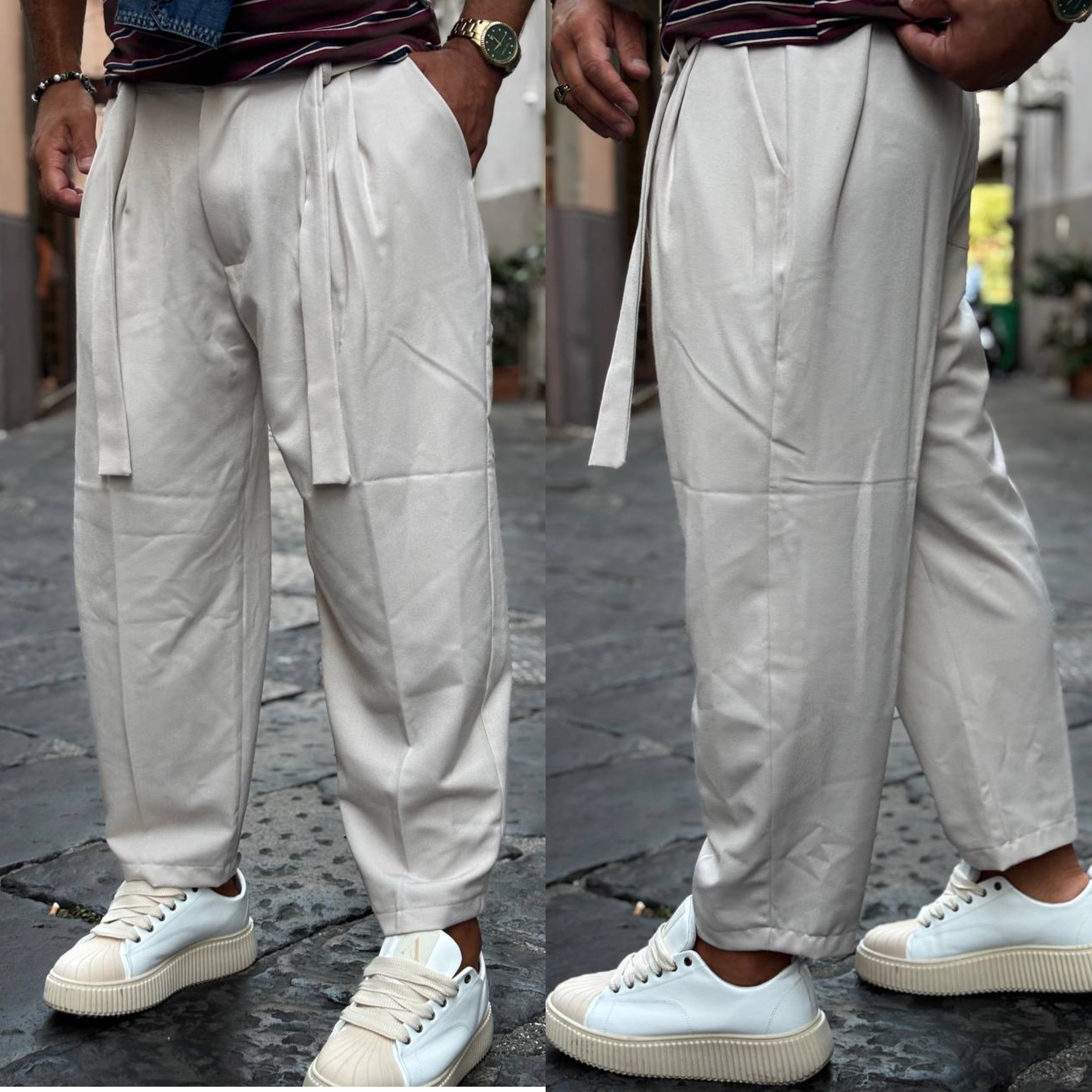 Pantalone con cintura japan