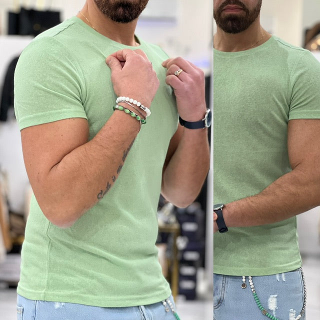 T-Shirt Slim manica corta in vari colori