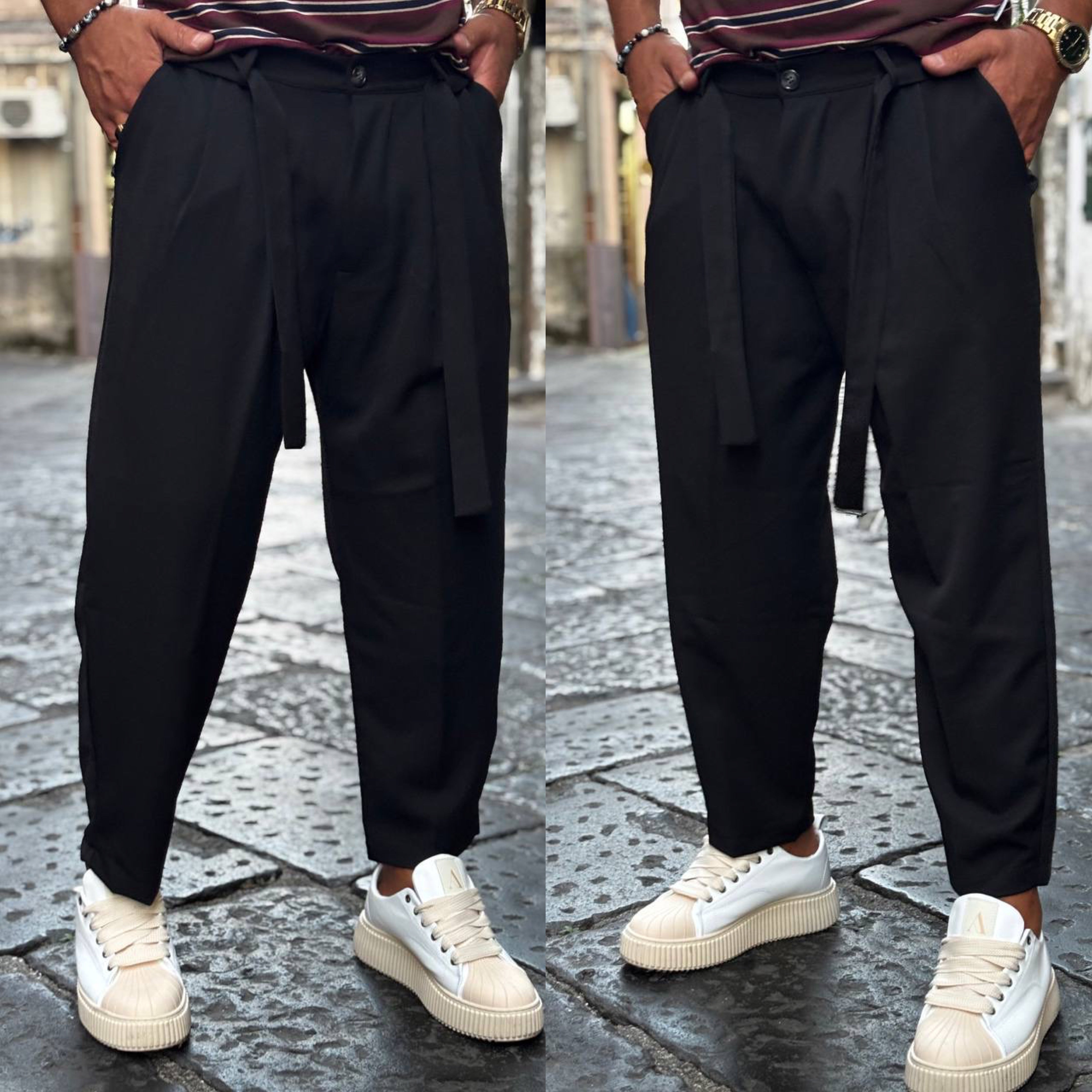 Pantalone con cintura japan