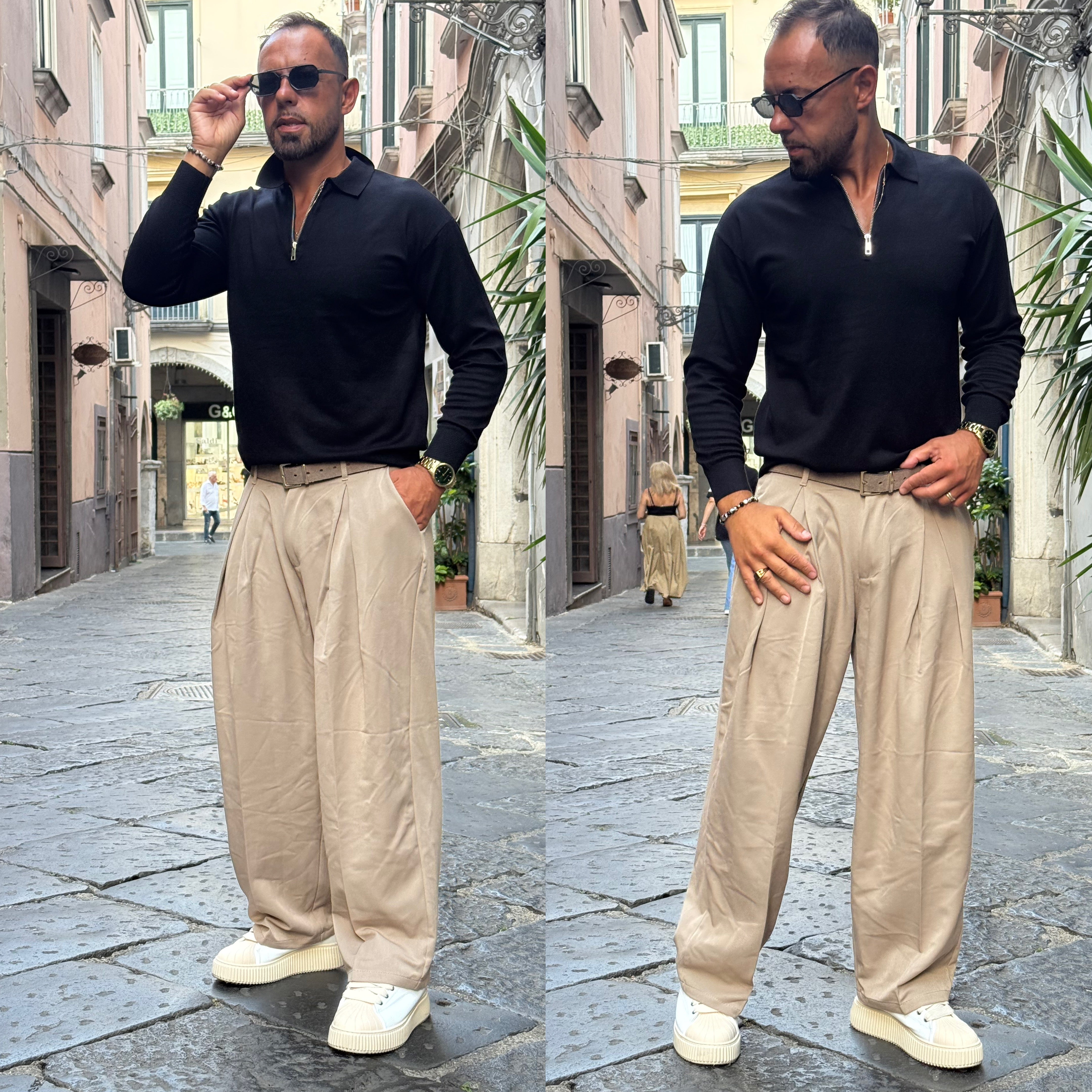 Pantalone baggie duca Homme