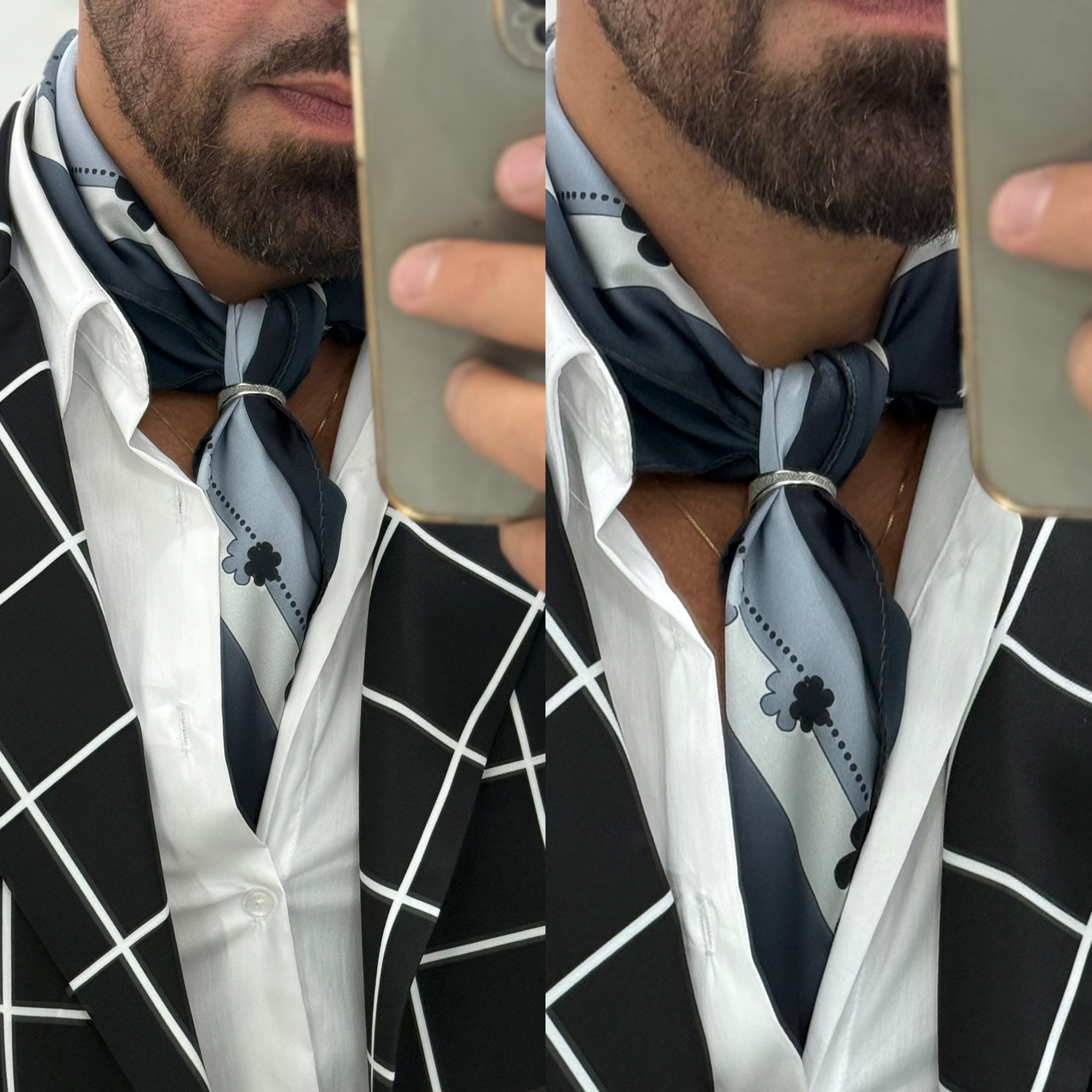 Abito doppiopetto quadri Fantasy