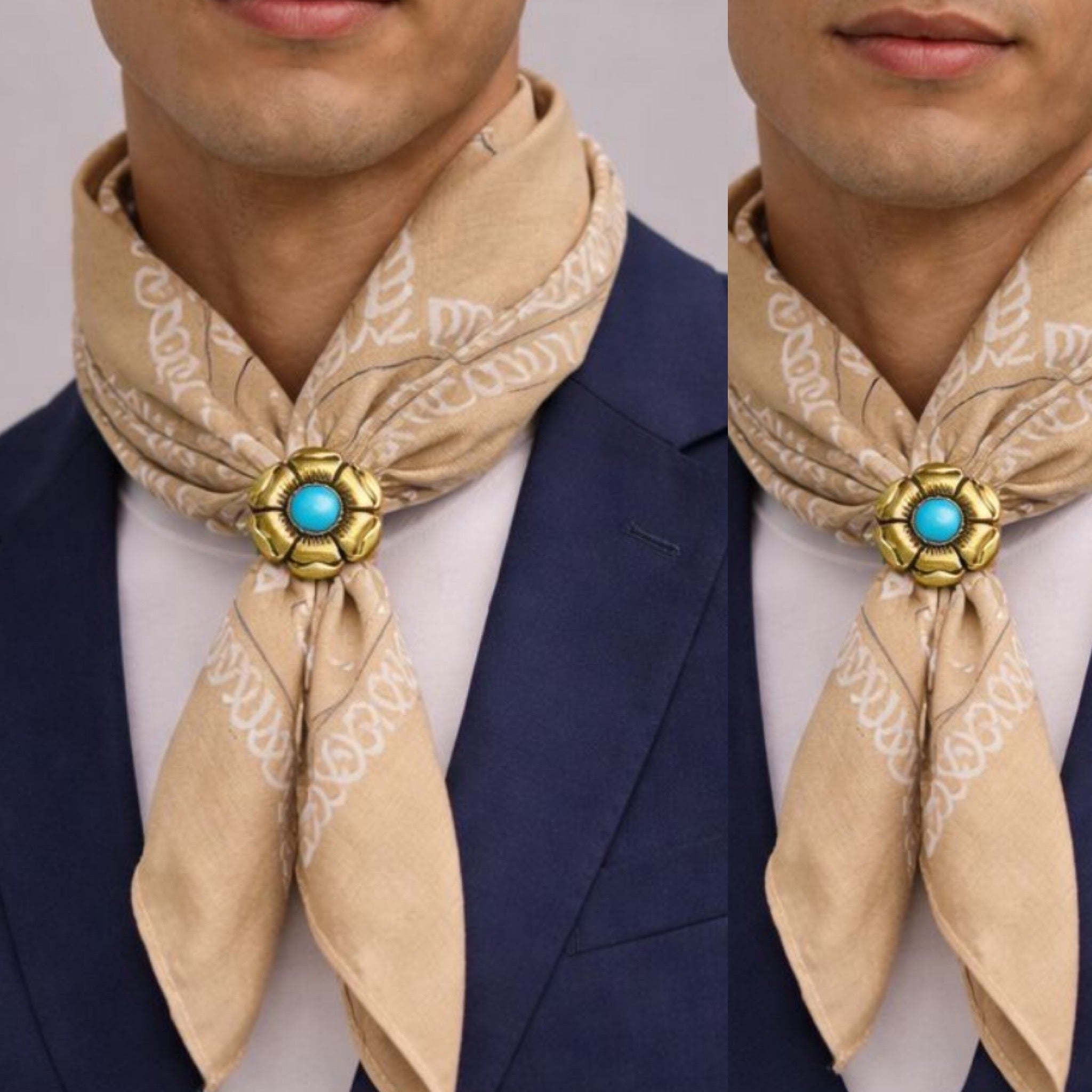 Foulard bandana con accessorio exclusive