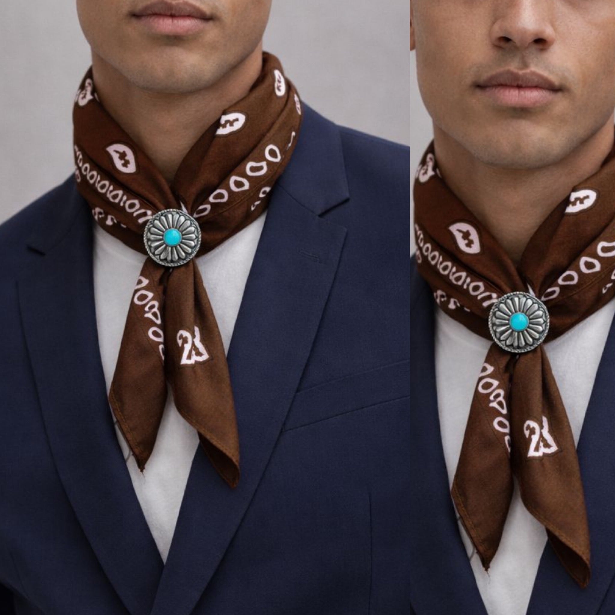 Foulard bandana con accessorio exclusive