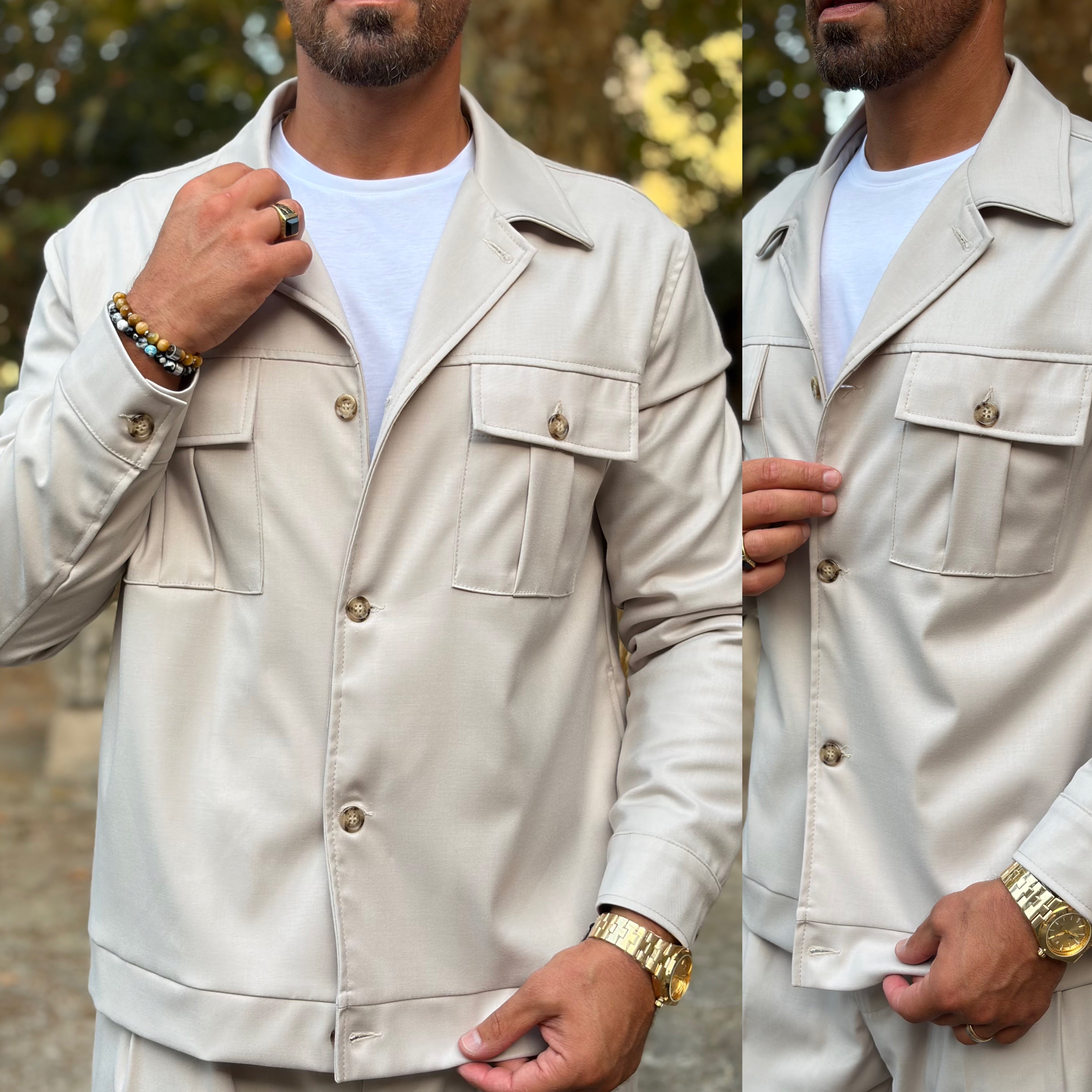 Coordinato sariano limited pantalone vita alta e giacca zaffiro