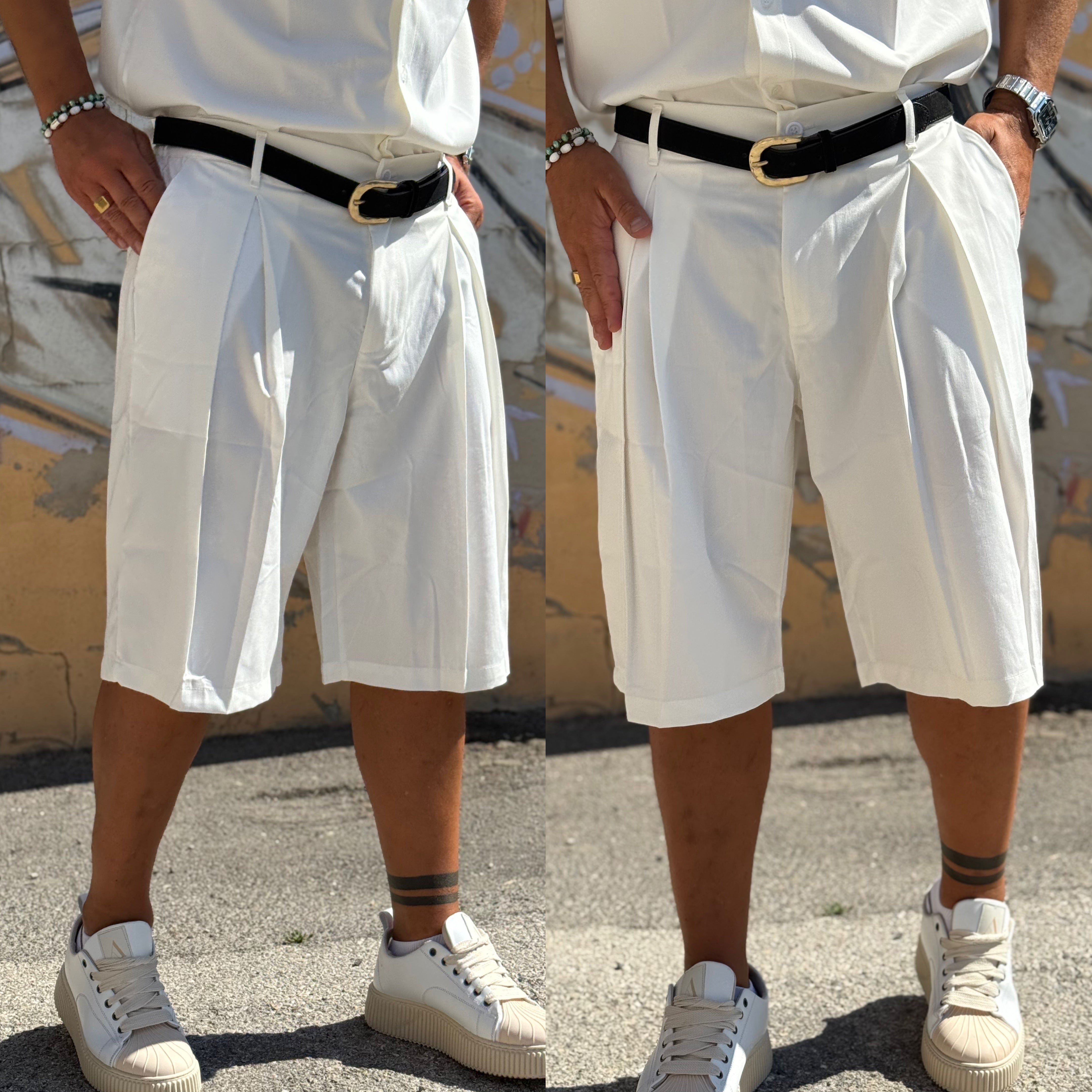 Coordinato camicia smanicata e bermuda SUNSET
