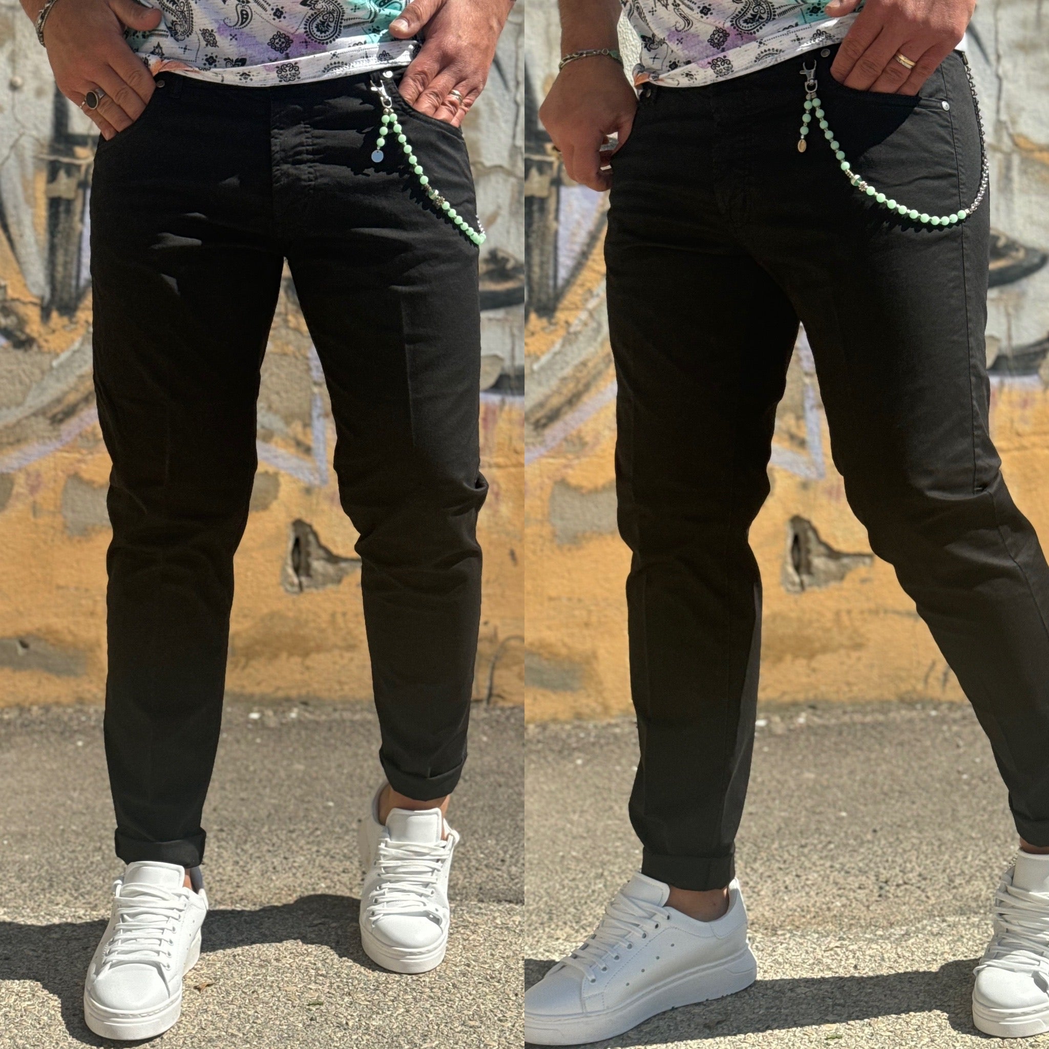 Pantalone Slim 5 tasche Capri