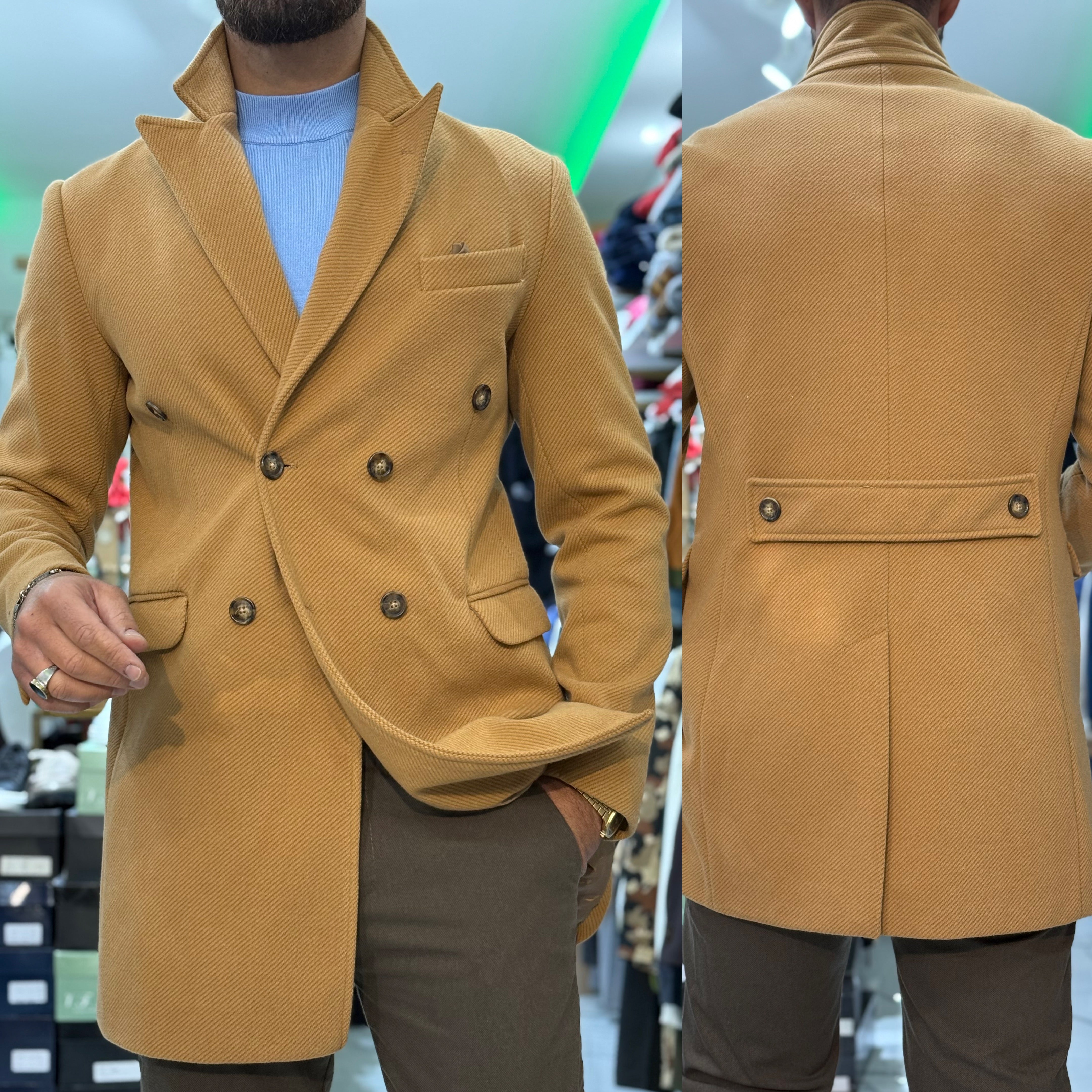 Cappotto Ddsmile con martingana sartoriale