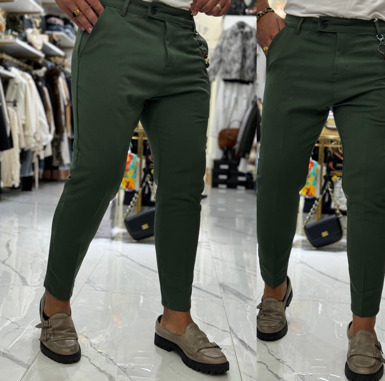 Pantalone con catenina Capri Milan