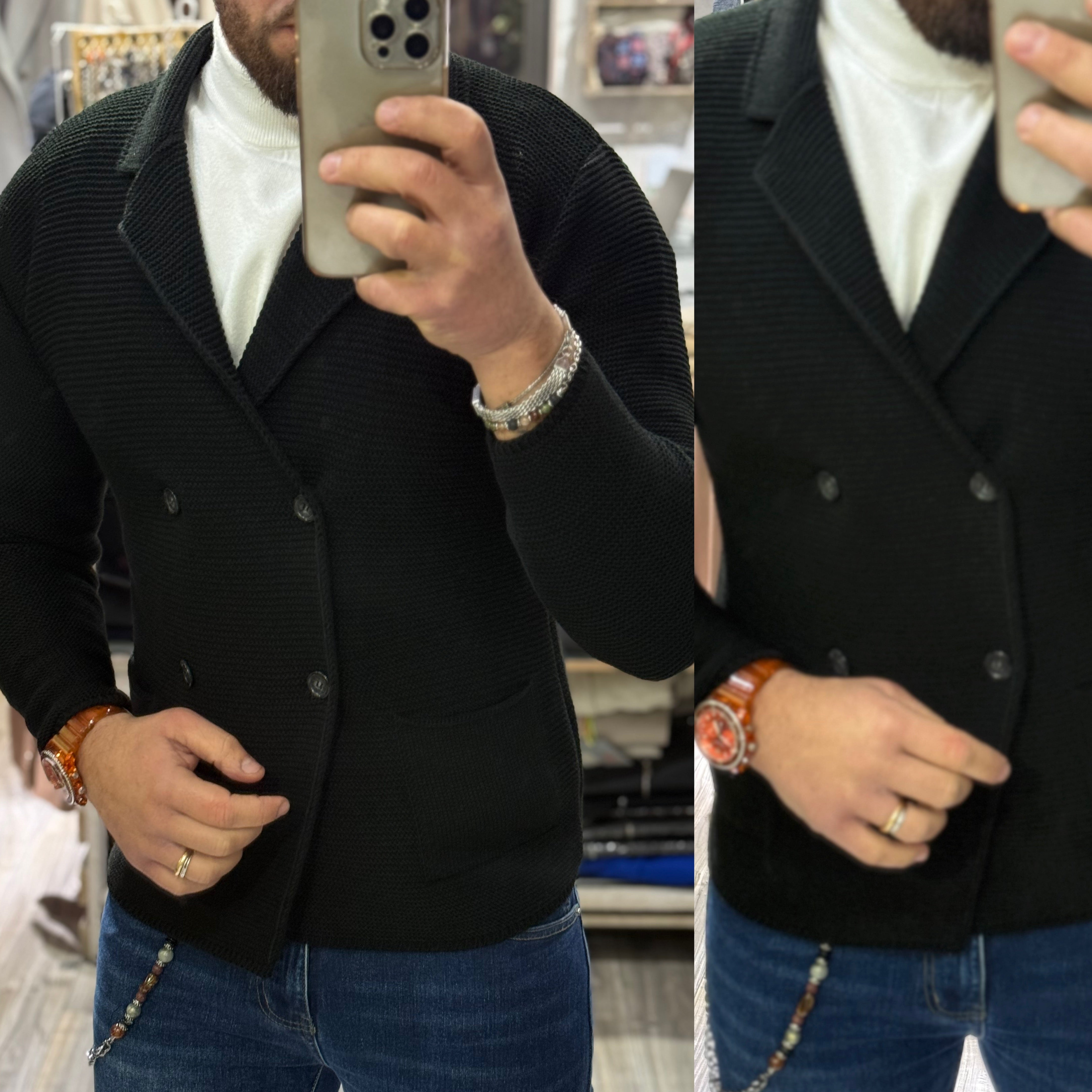 Cardigan doppiopetto giacca Italy