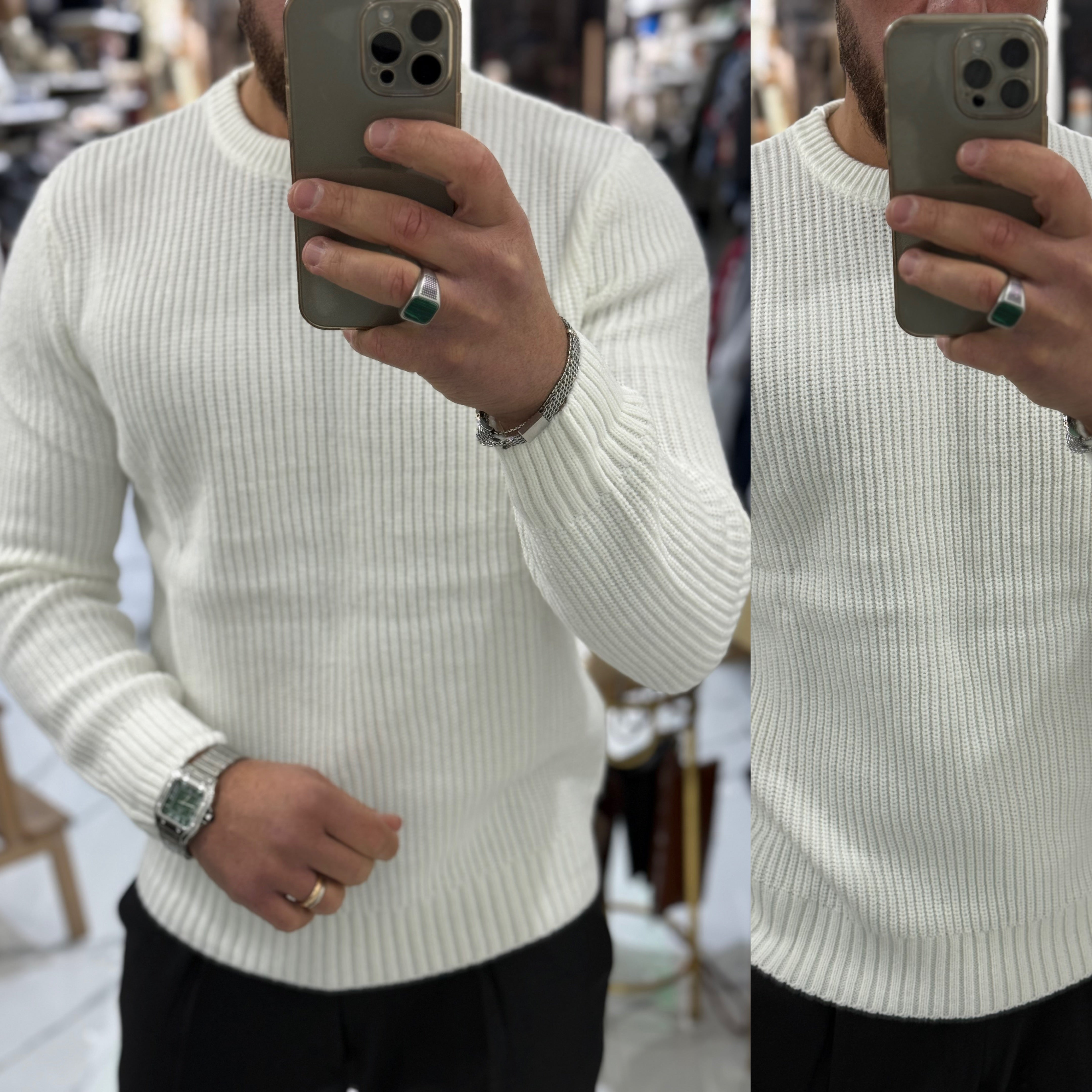 Maglione girocollo slim Florence