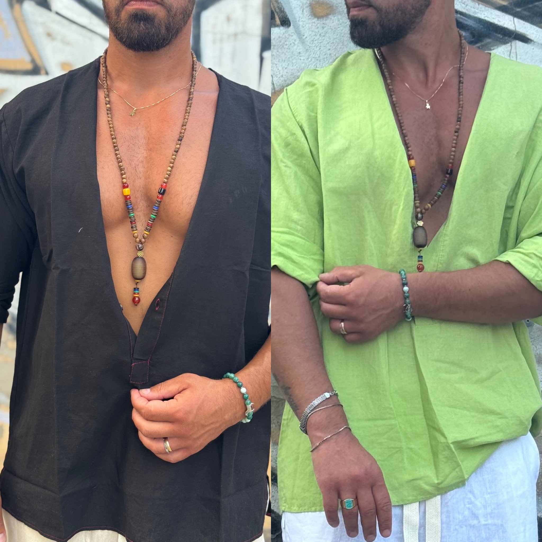 Coordinato Caraibi camicia e bermuda in lino