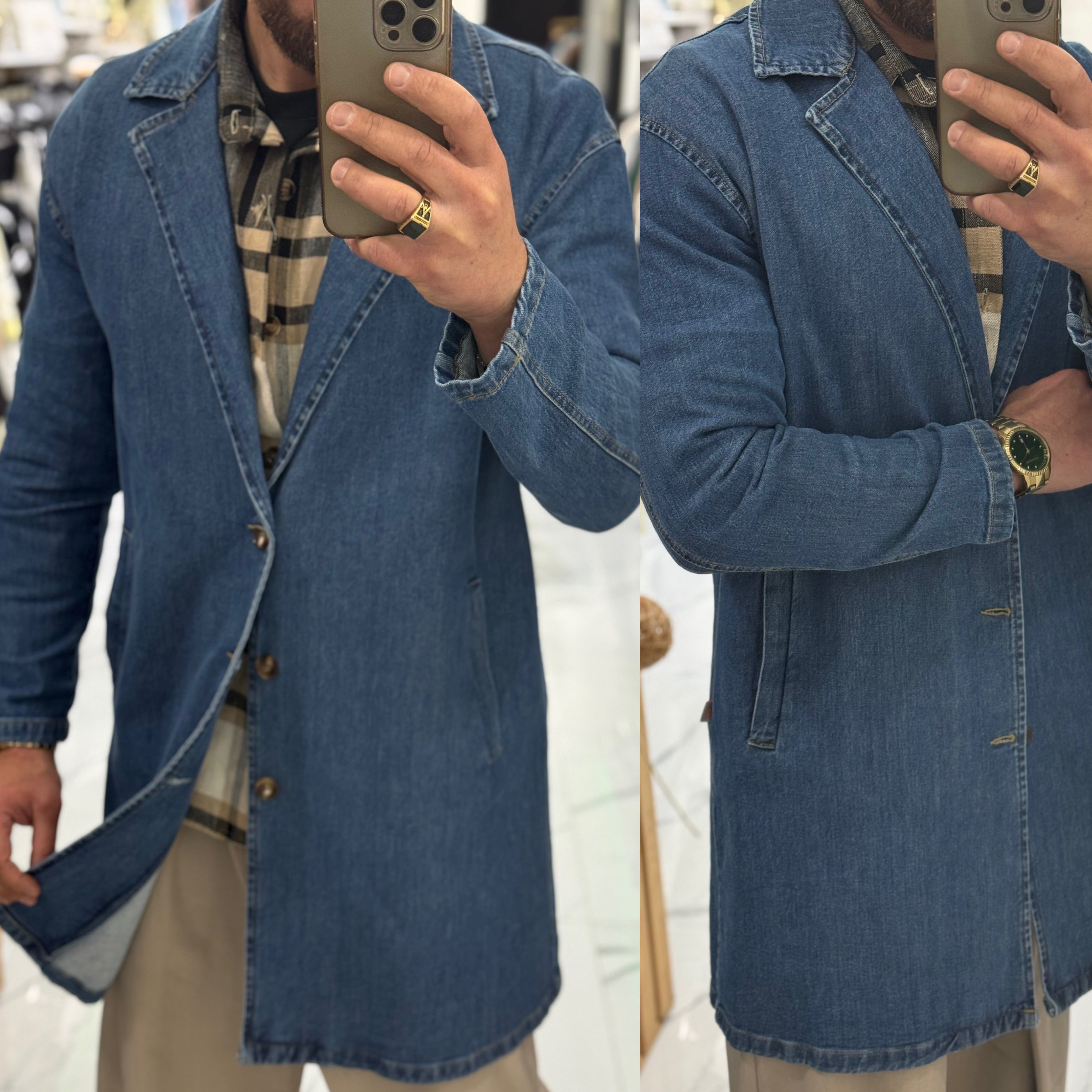 Trench di jeans Giubbino London