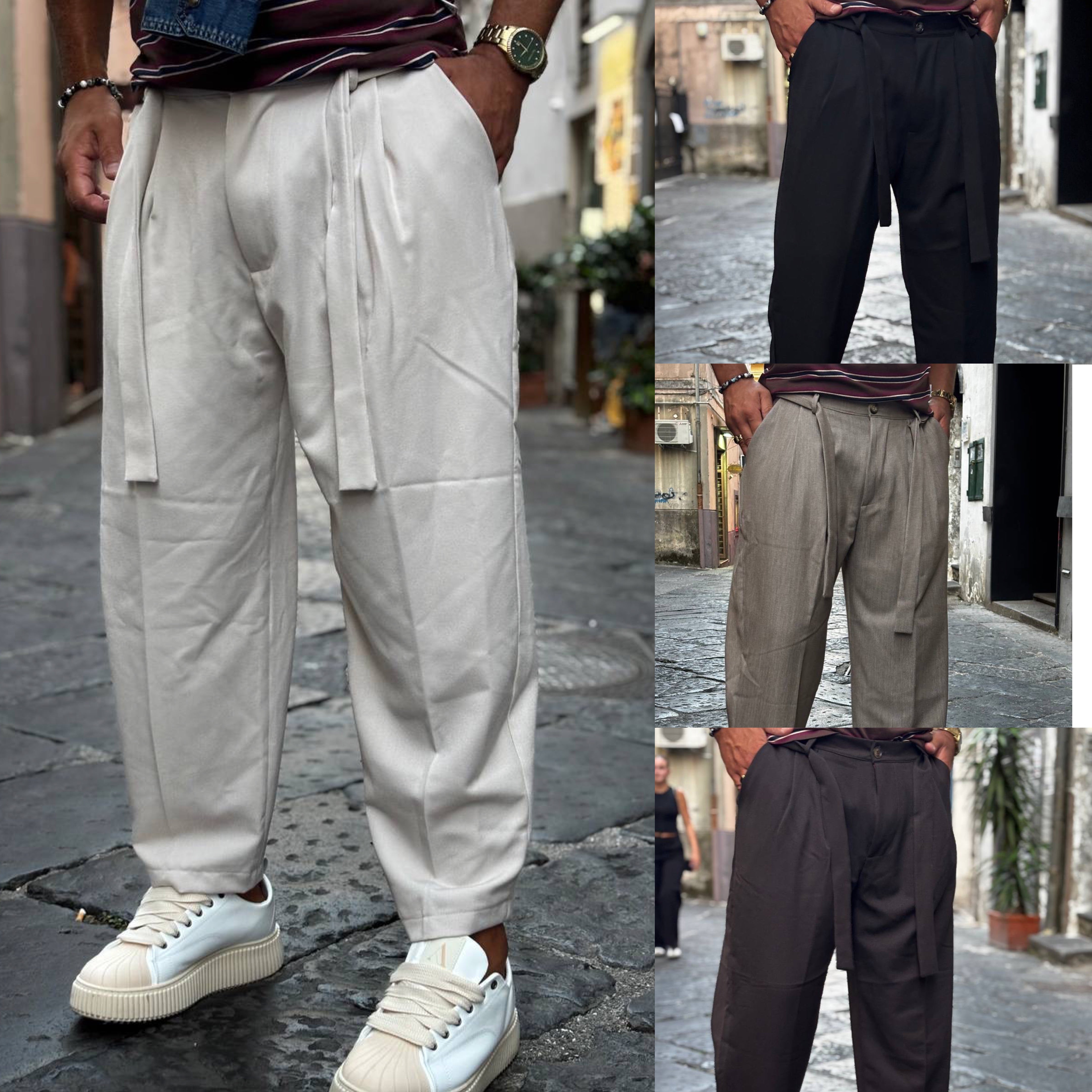 Pantalone con cintura japan