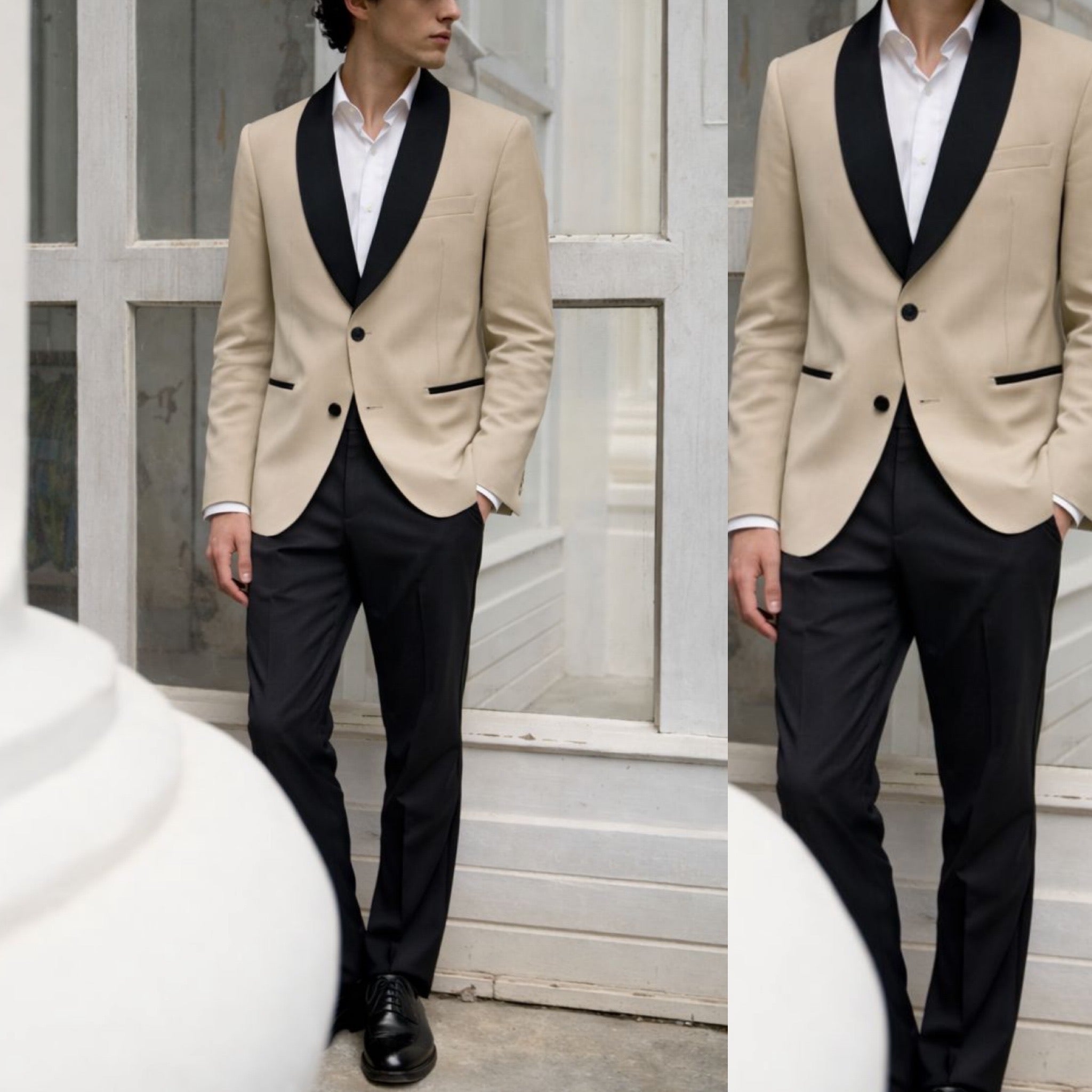 Abito smoking giacca e pantalone Milan