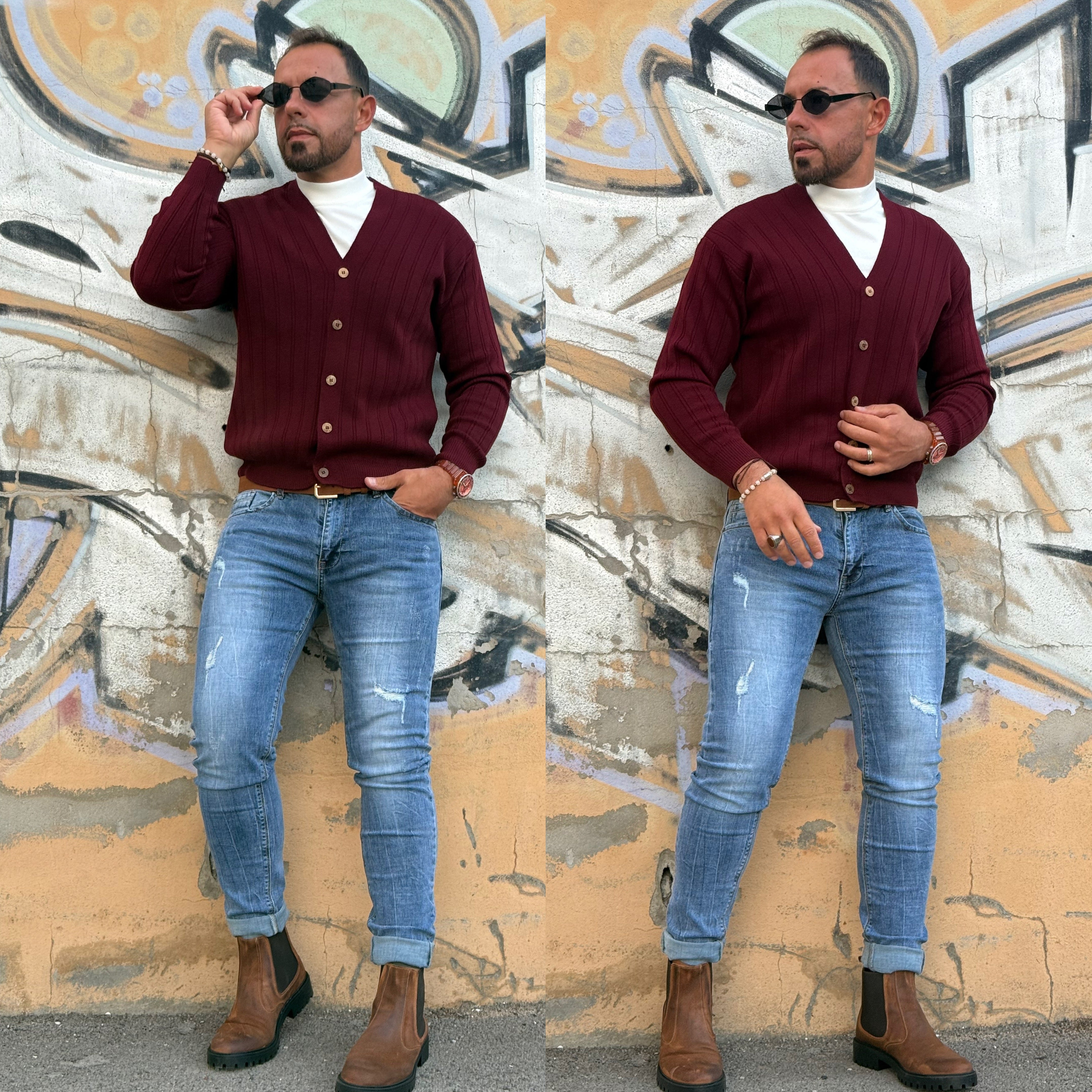 Cardigan a costine blacksunday