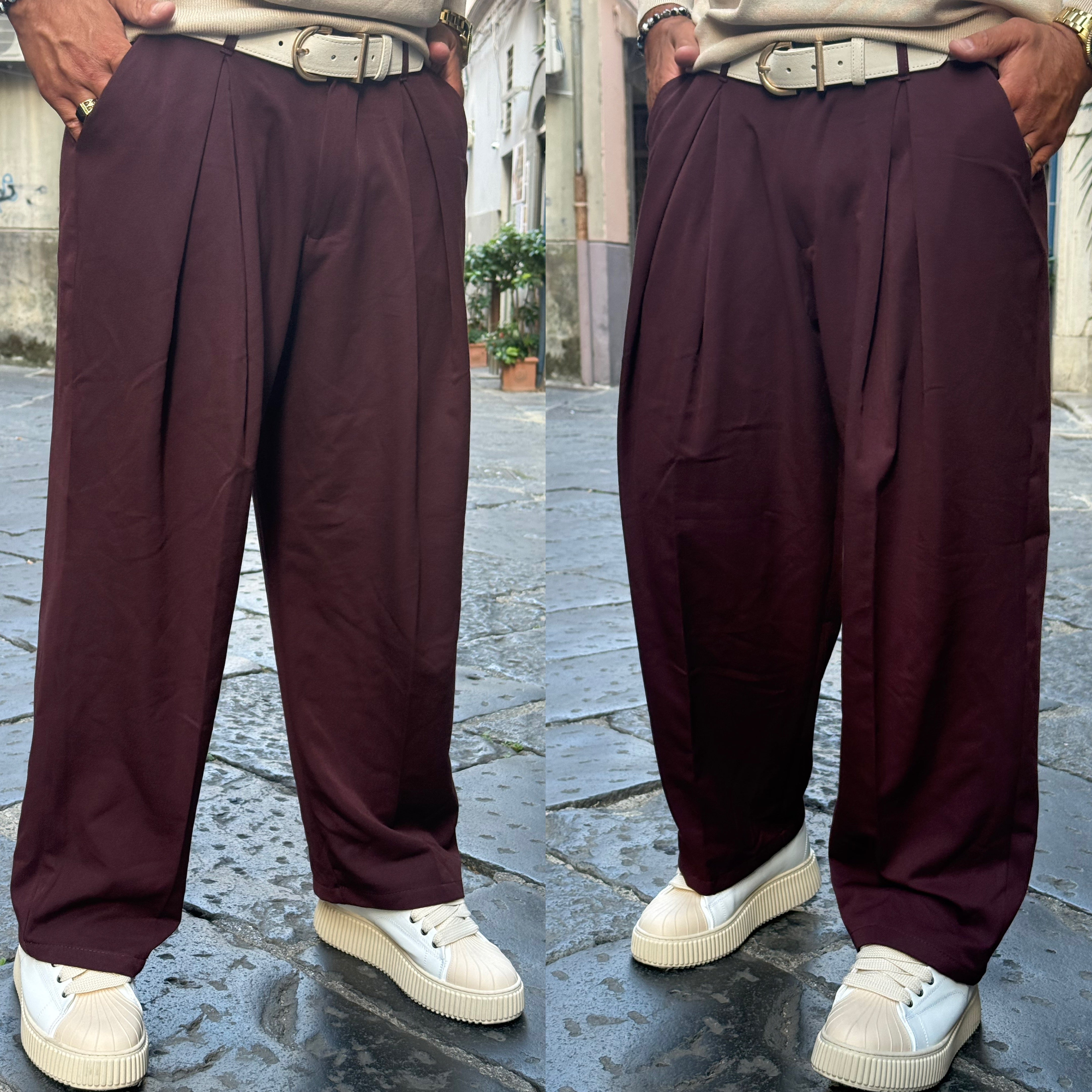 Pantalone baggie duca Homme