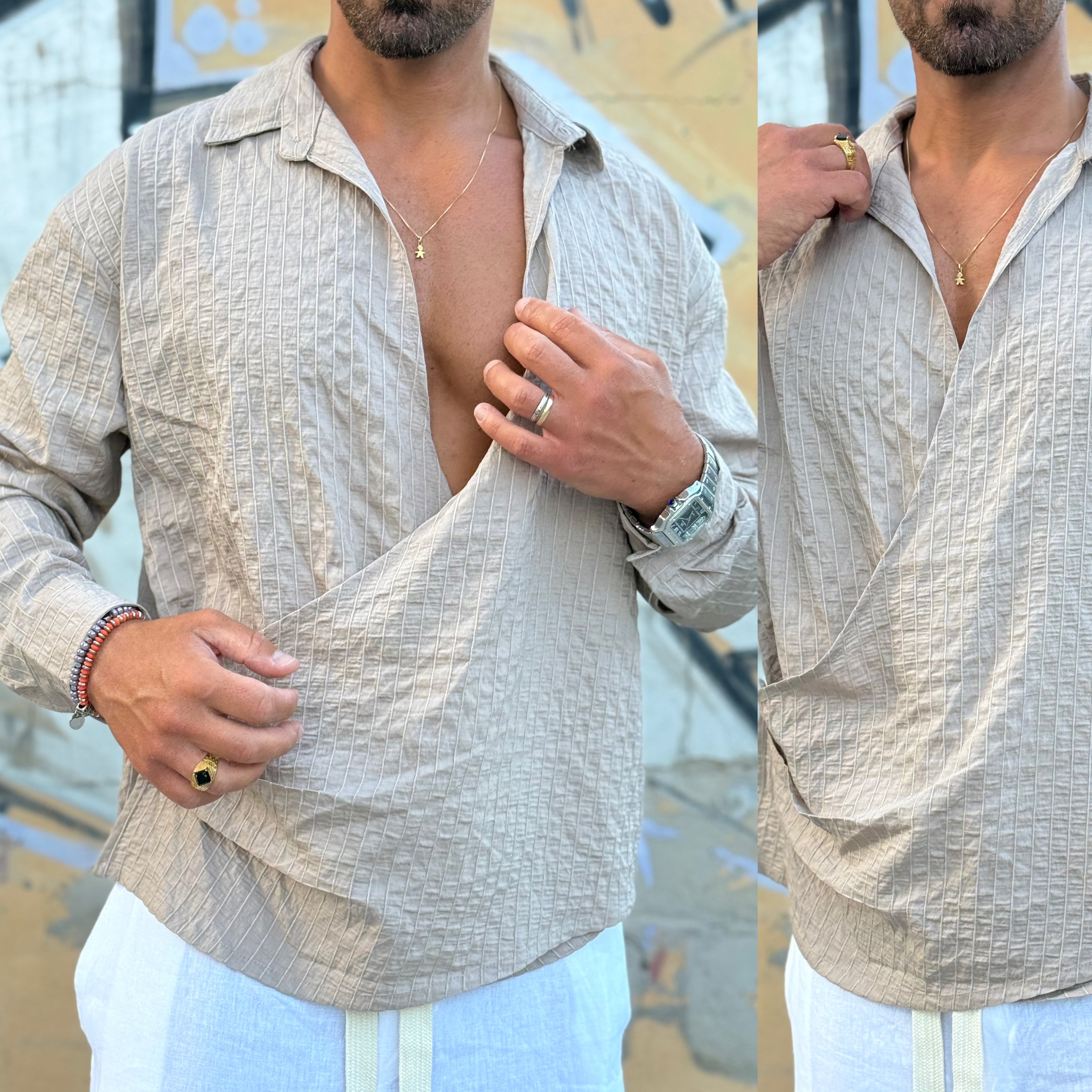 Combo camicia e bermuda coordinato Santorini