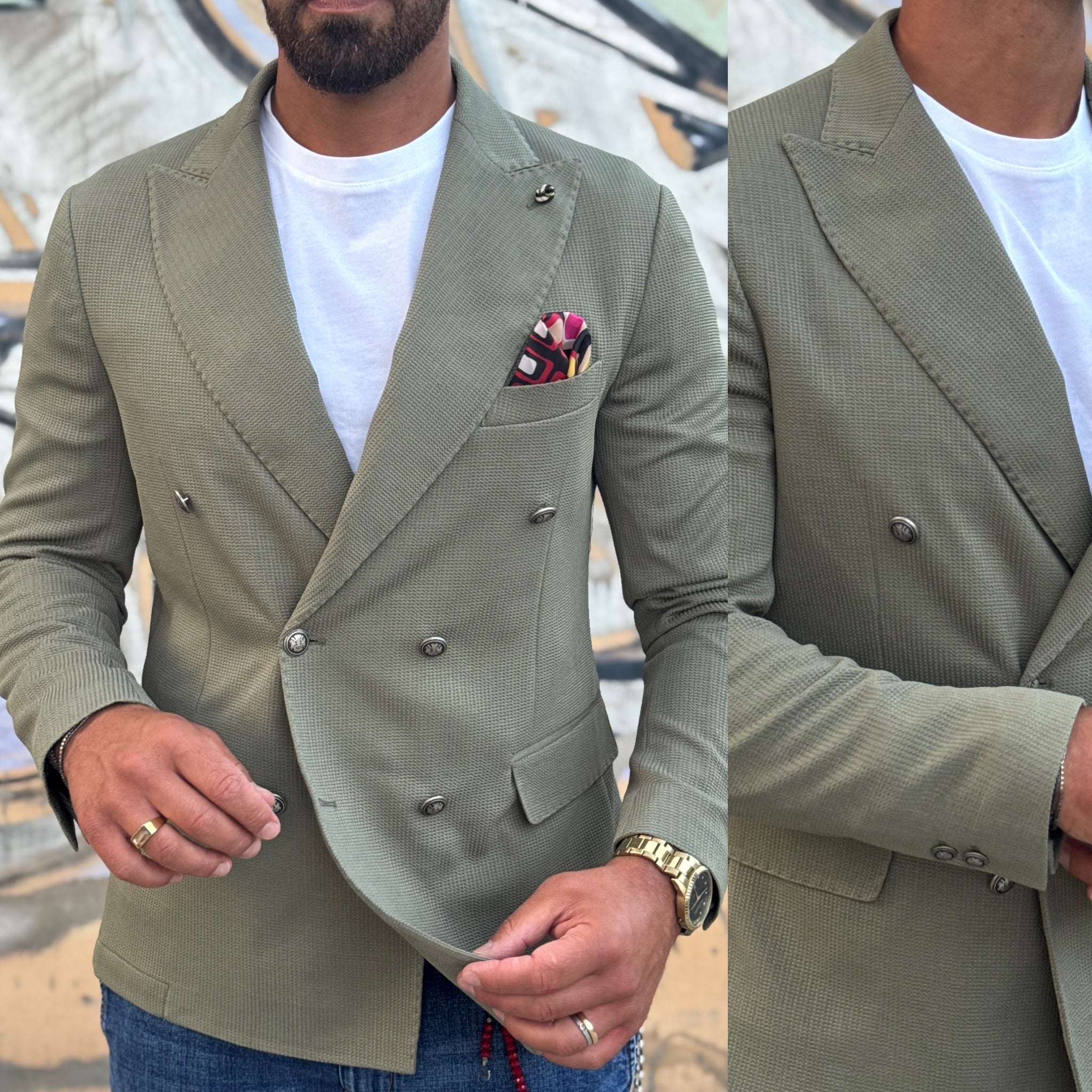 Giacca sartoriale doppiopetto Magic