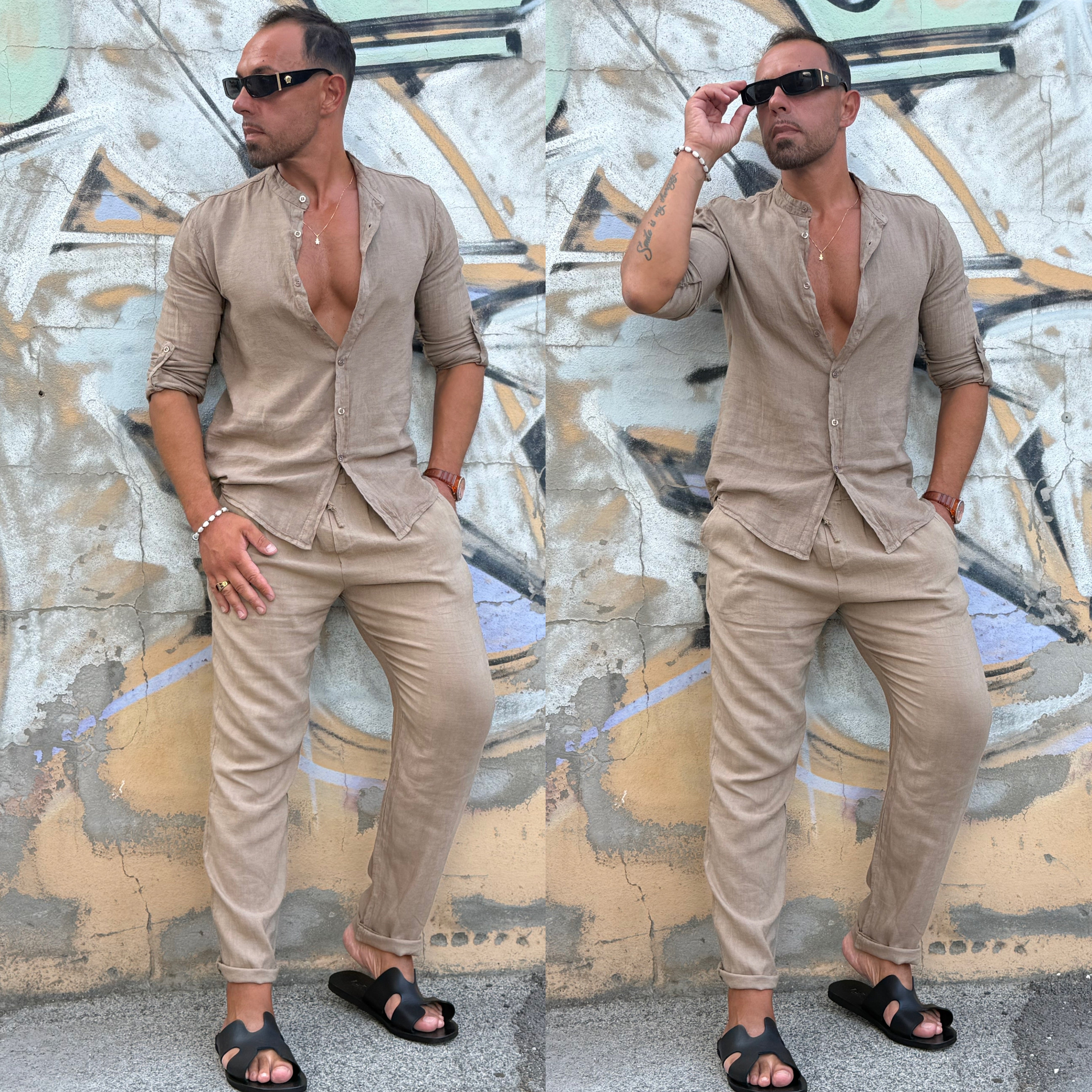 Coordinato in 100%lino Cuba