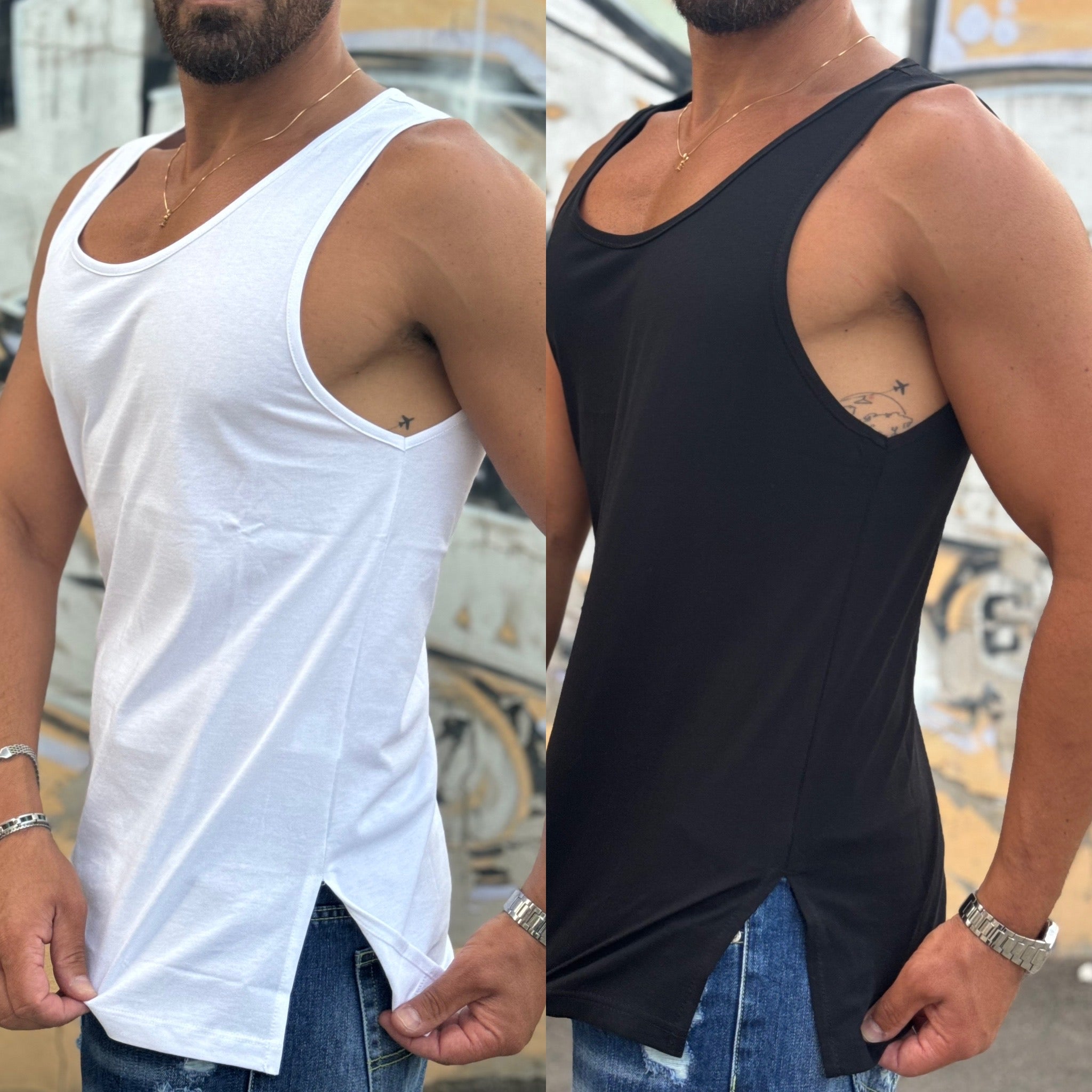 Canotta scollata Slim Ddsmile